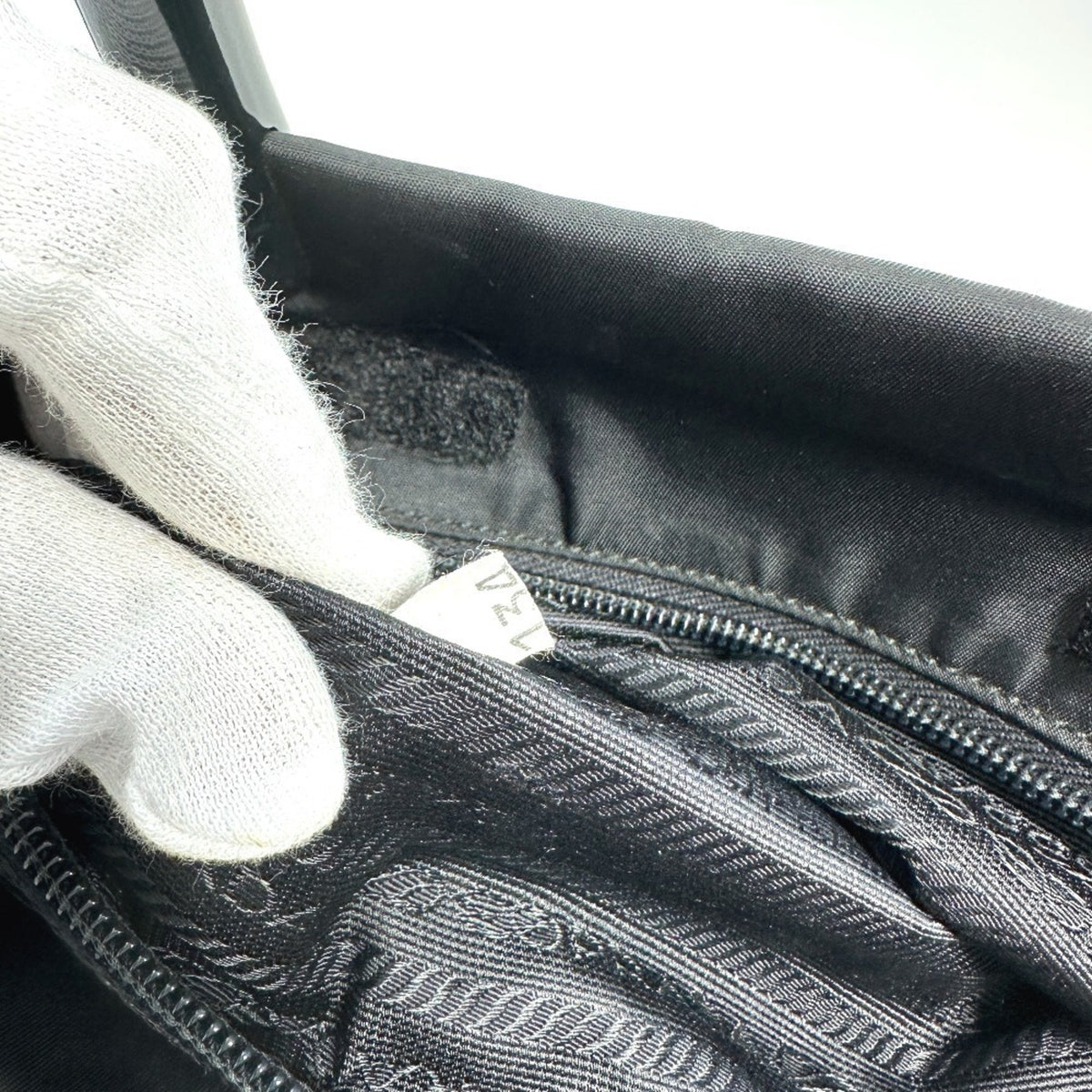 Prada Black Nylon Handbag Tote Bag (Pre-Owned)