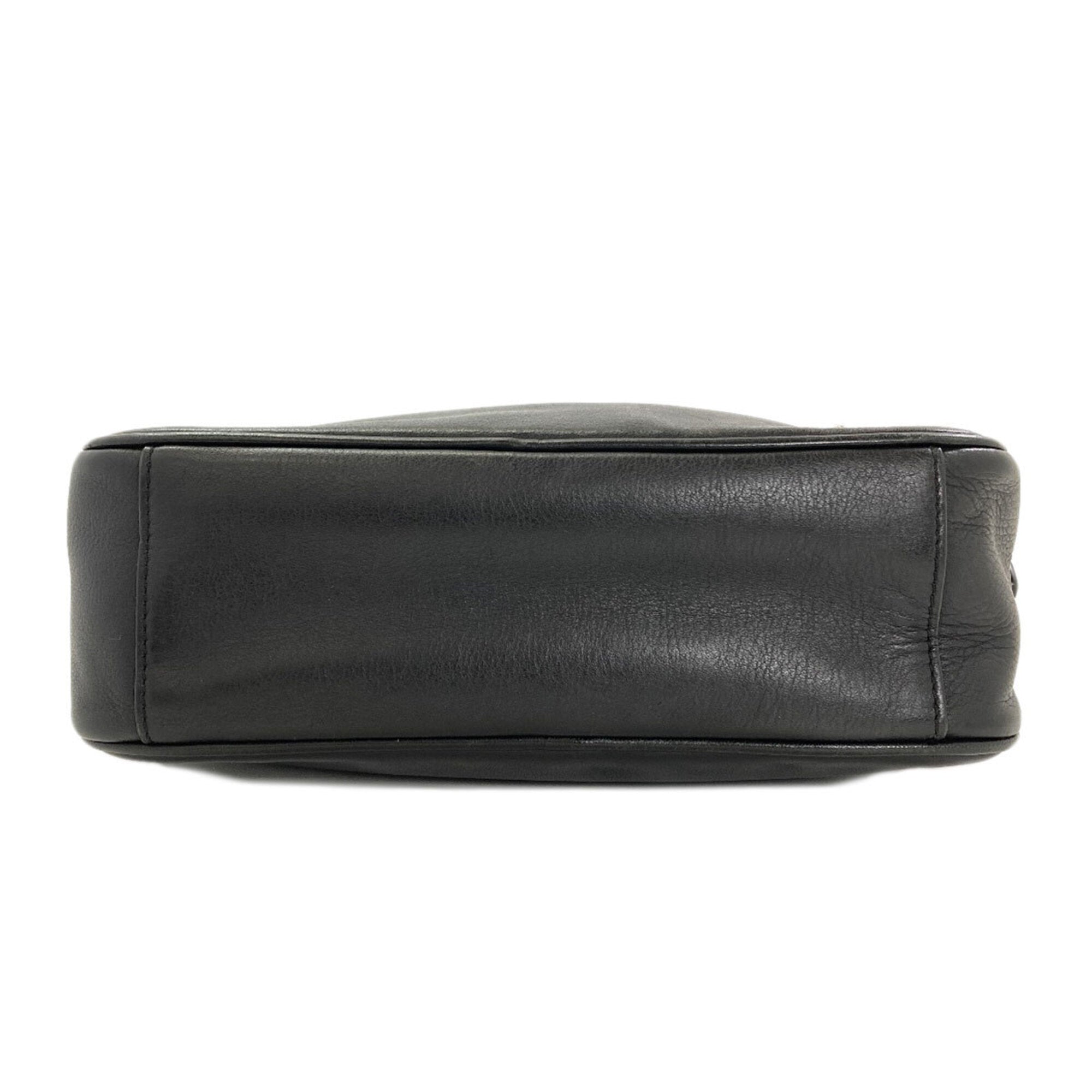 Coach Black Leather Shoulder Bag (Pre-Owned)