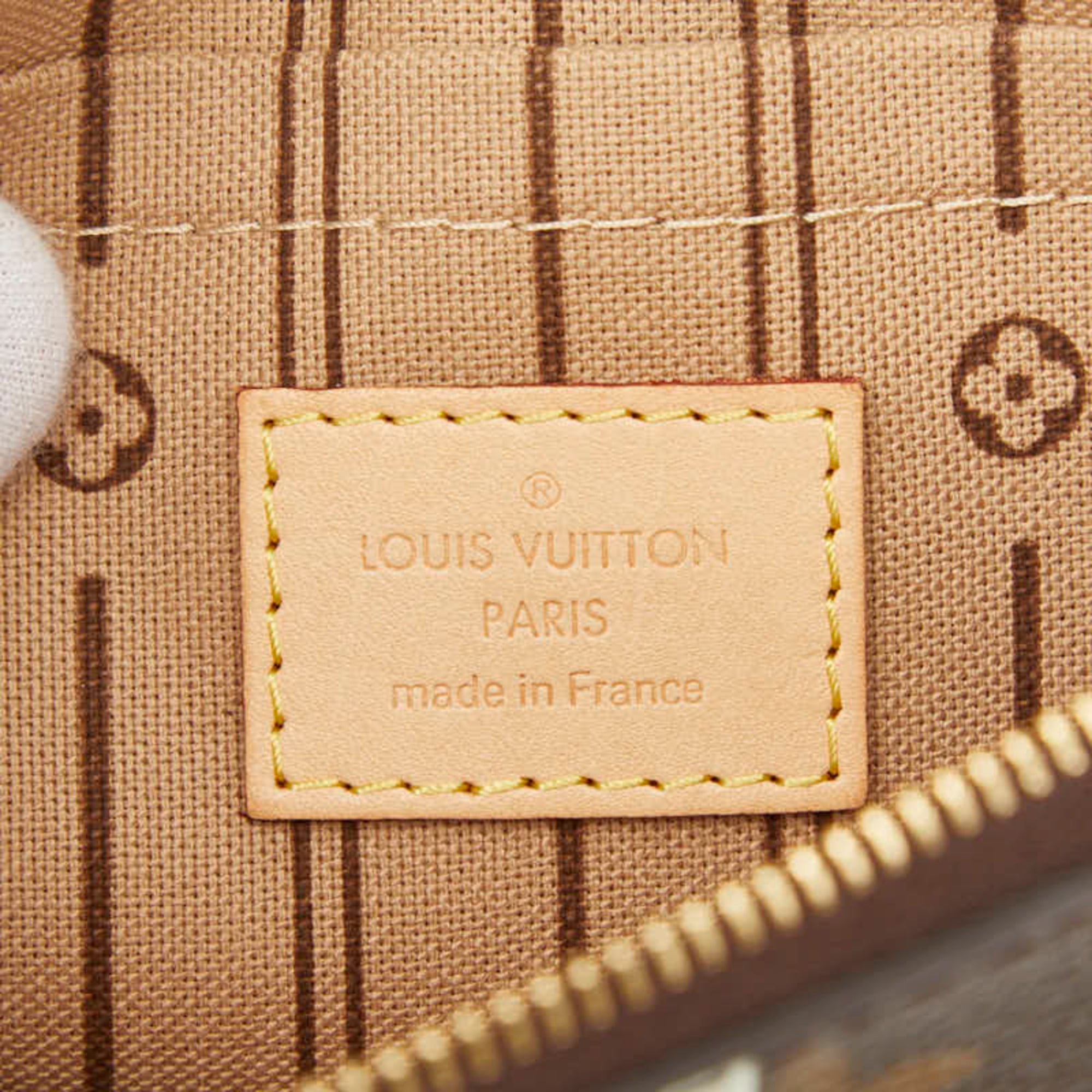 Louis Vuitton Brown Monogram Monogram Pvc Leather Handbag Pouch (Pre-Owned)