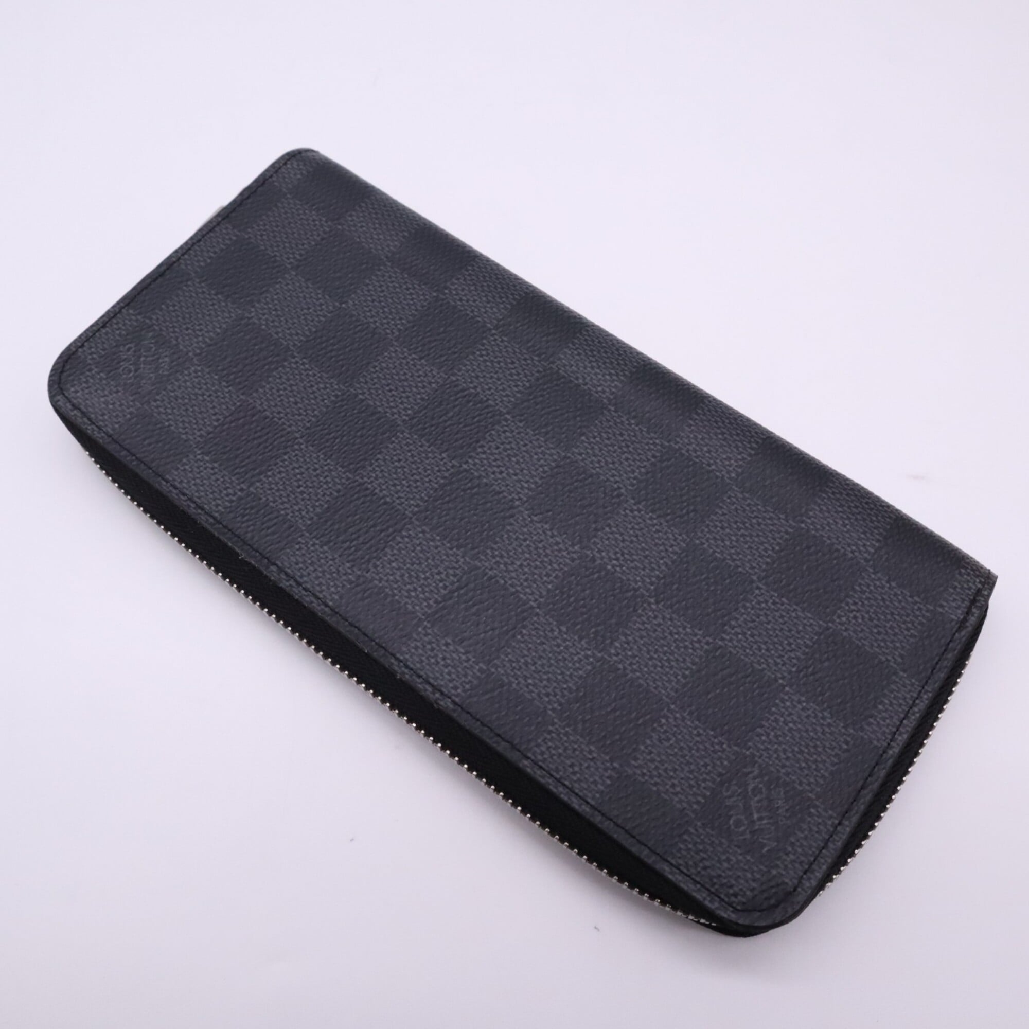 Louis Vuitton Damier Graphite Black Gray Coated Canvas Leather Long Wallet (Bi-Fold) (Pre-Owned)