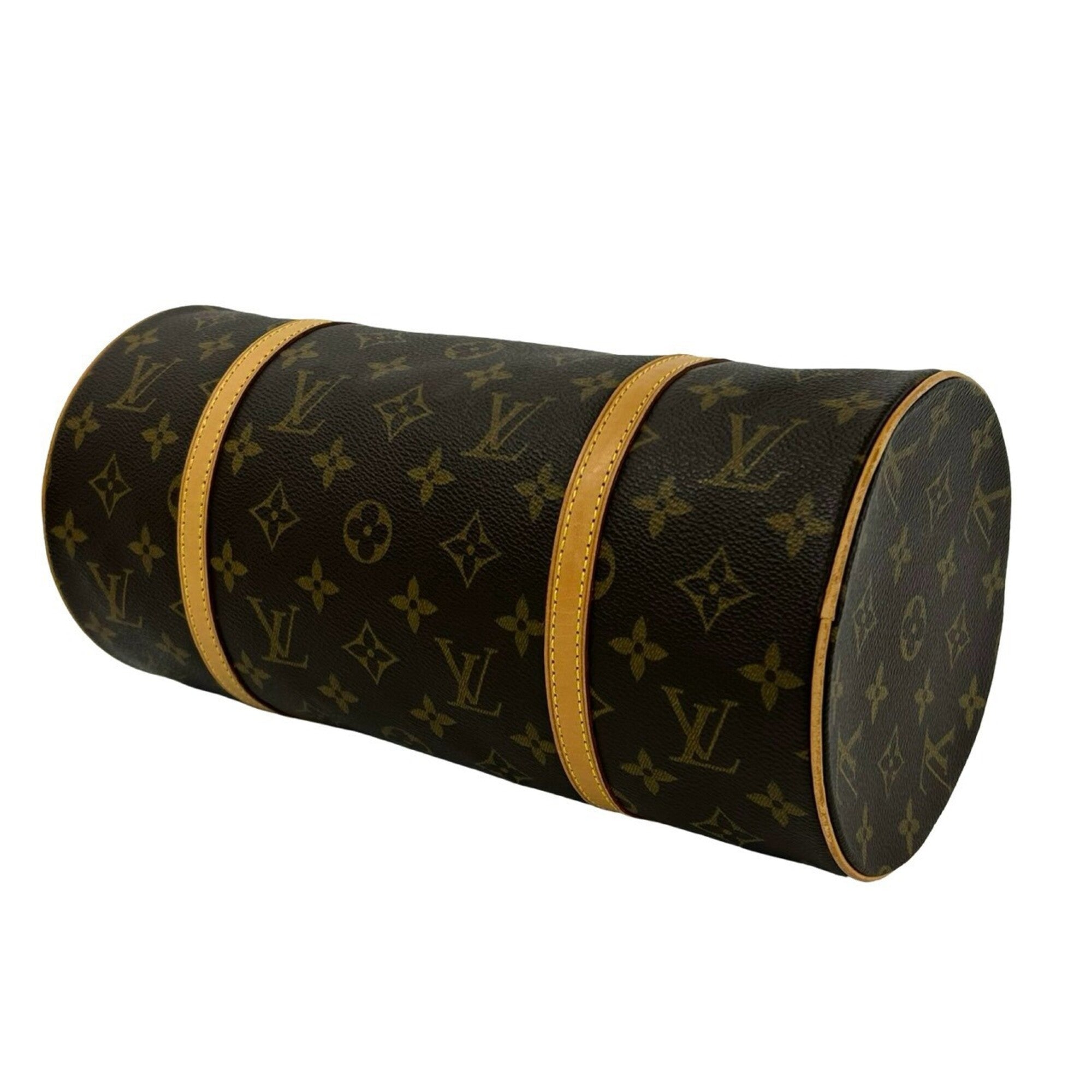 Louis Vuitton Brown Leather Pvc Boston Bag Handbag (Pre-Owned)