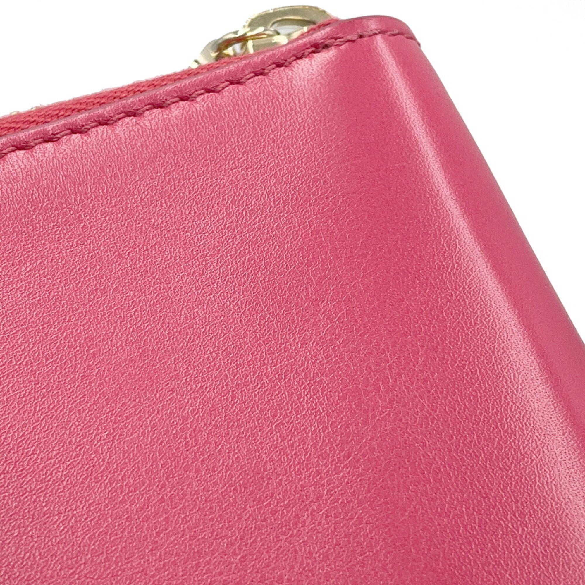 Gucci Bamboo Pink Leather Wallet (Bi-Fold) (Pre-Owned)