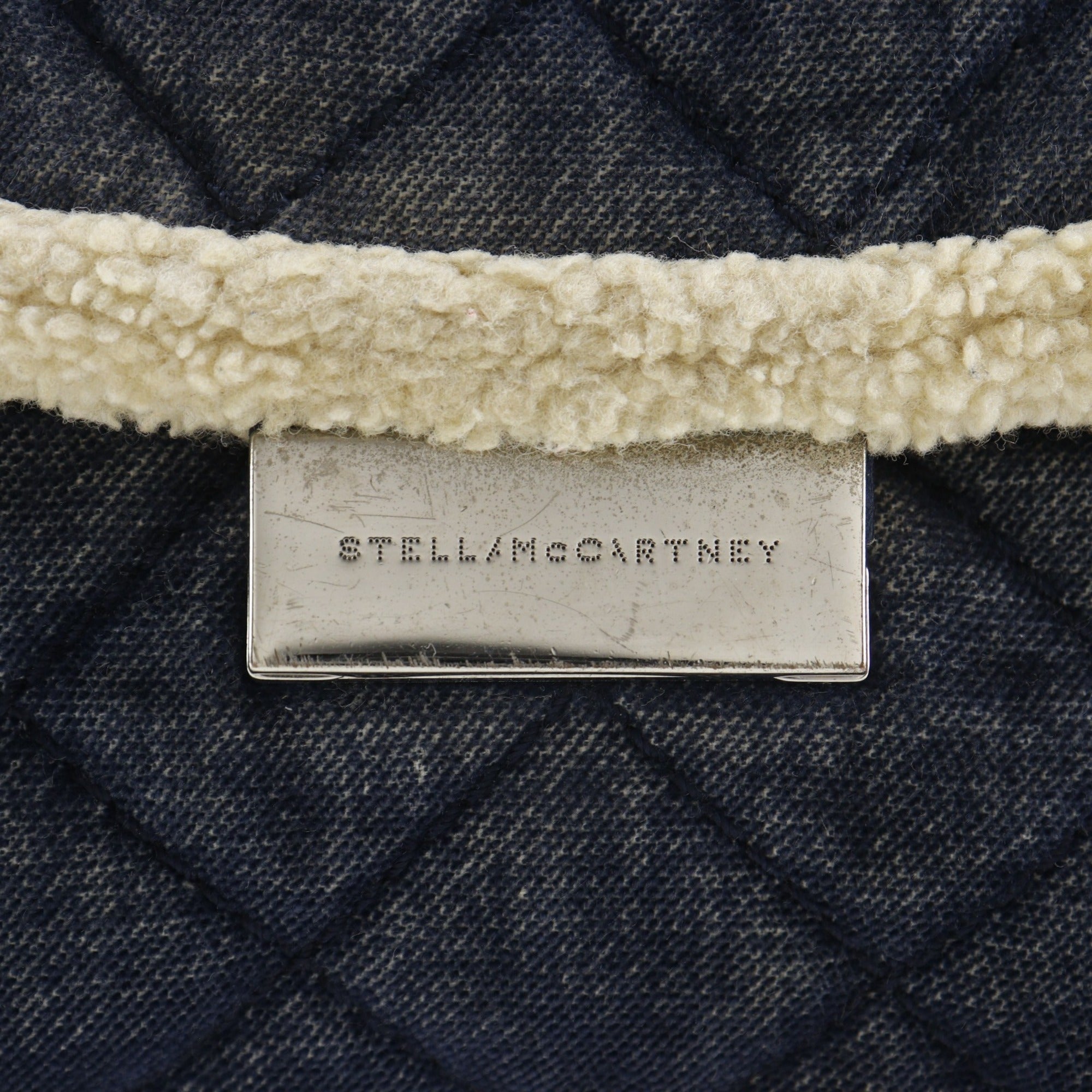 Stella Mccartney Blue Quilting Denim Shoulder Bag (Pre-Owned)