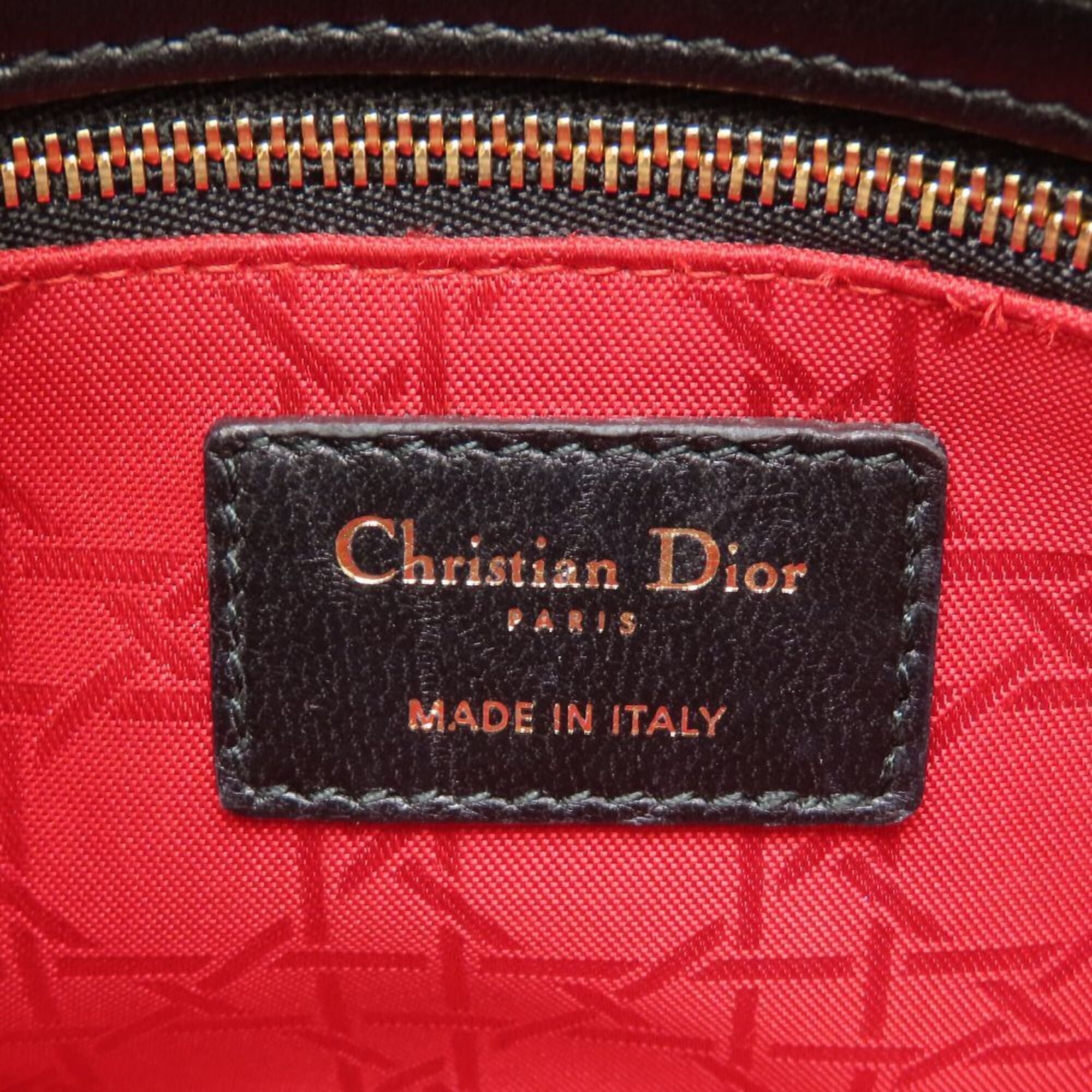 Christian Dior Black Leather Handbag (Pre-Owned)
