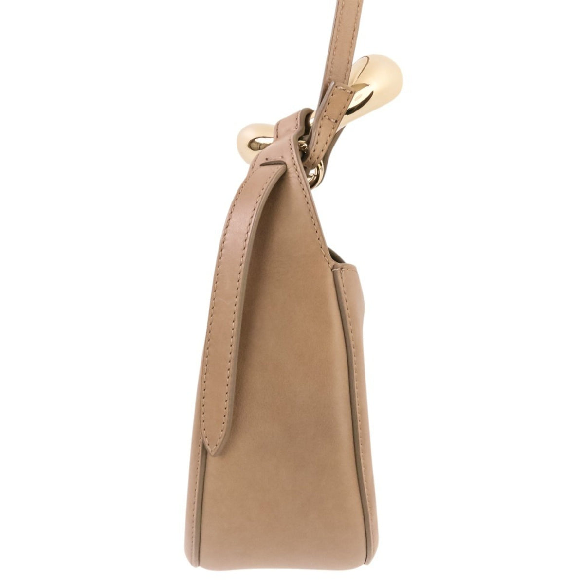 Chloé Grayish Leather Handbag Shoulder Bag (Pre-Owned)