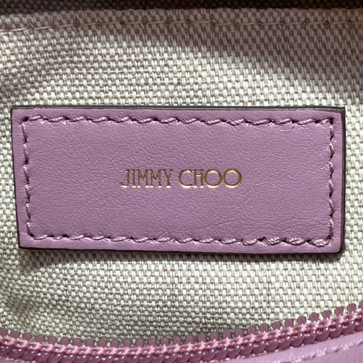 Jimmy Choo Purple Leather Metal Handbag (Pre-Owned)