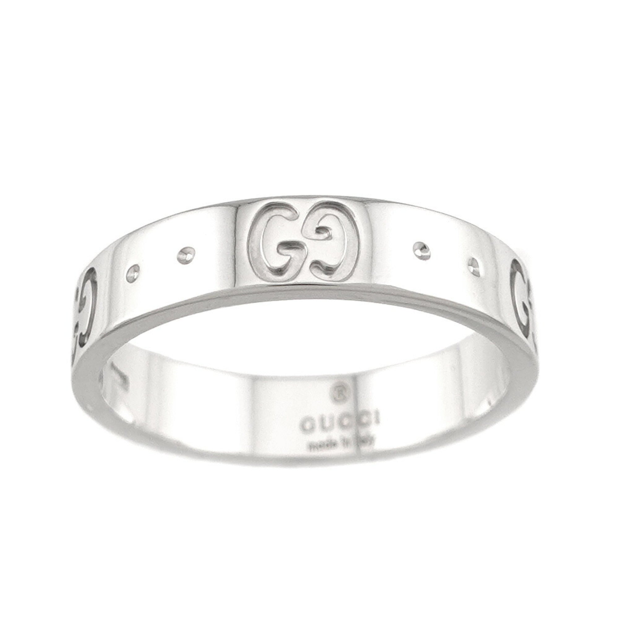 Gucci White Gold (18K) Band Ring (Pre-Owned)