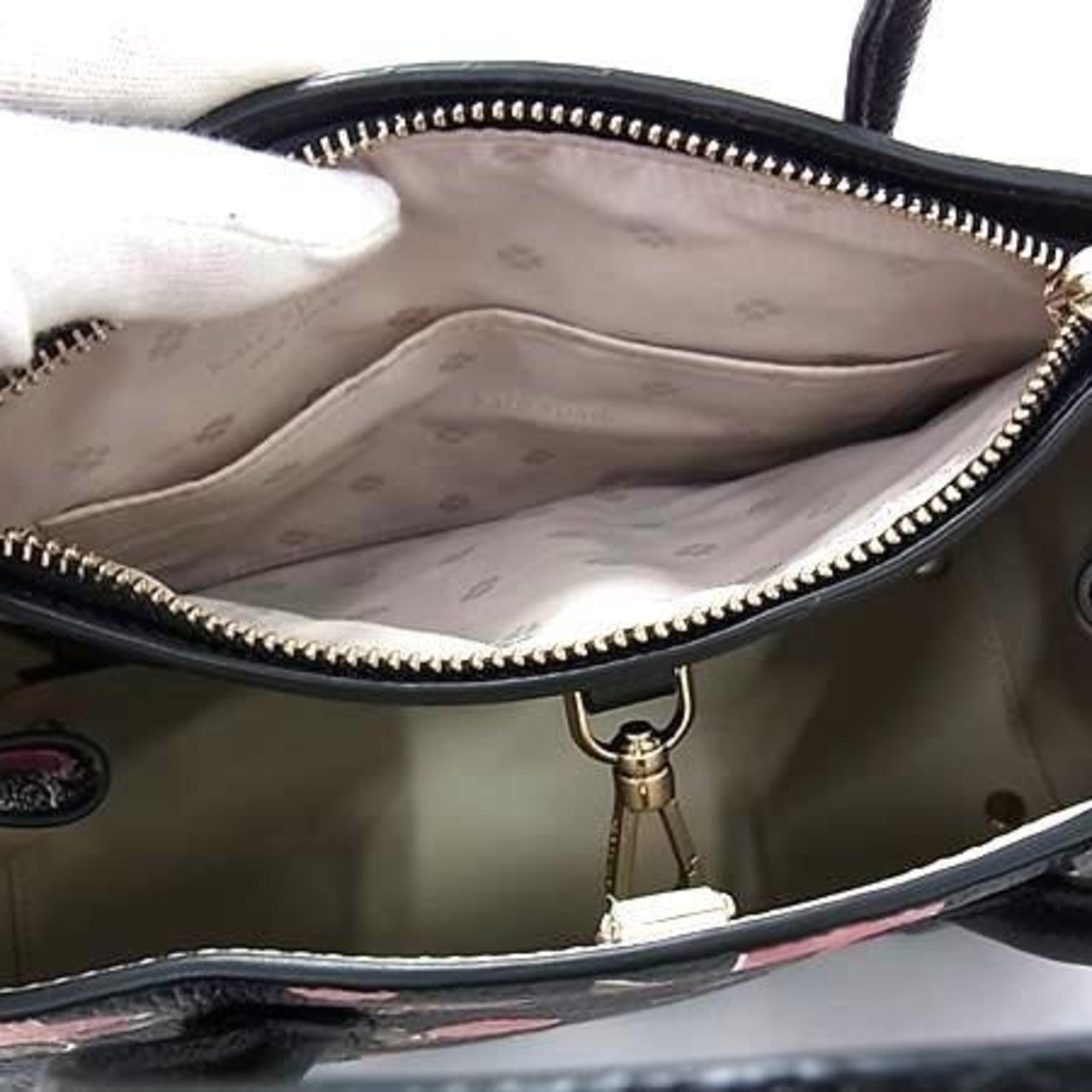 Kate Spade Black Leather Handbag Shoulder Bag Tote Bag (Pre-Owned)
