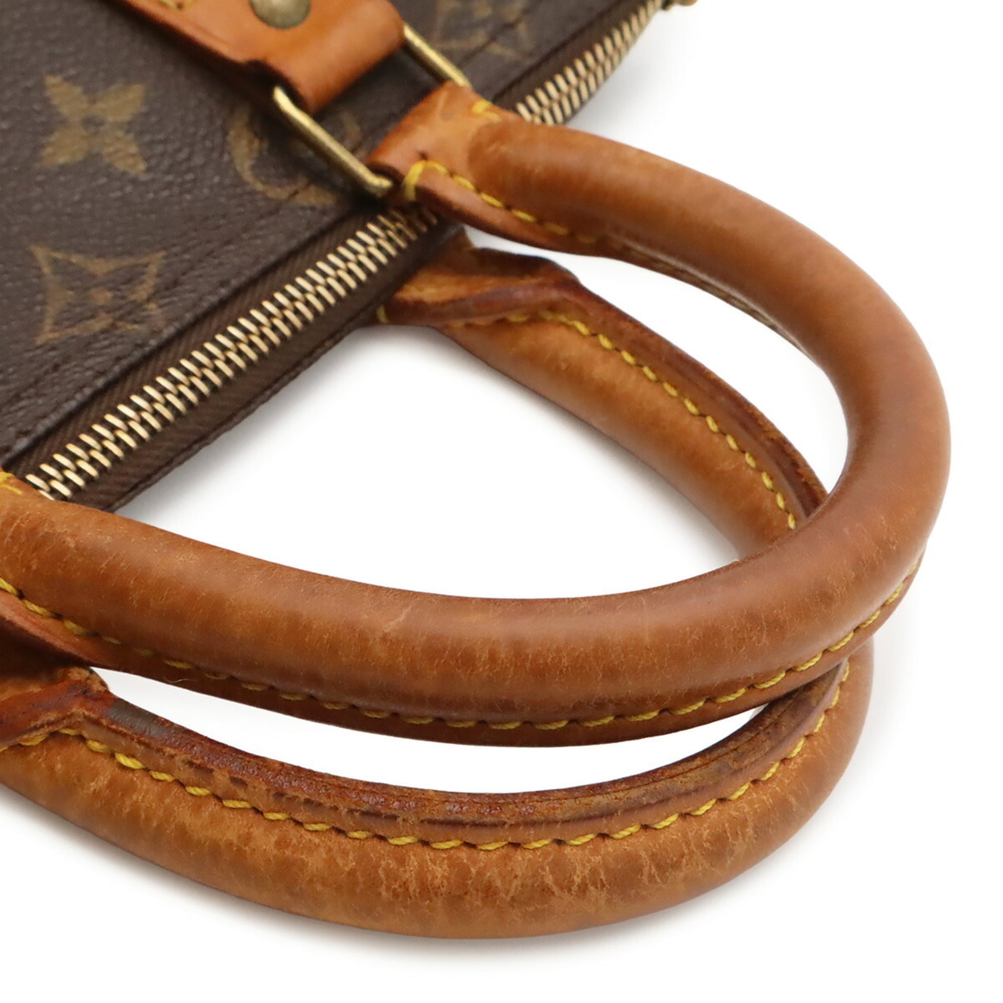 Louis Vuitton Brown White Monogram Handbag (Pre-Owned)