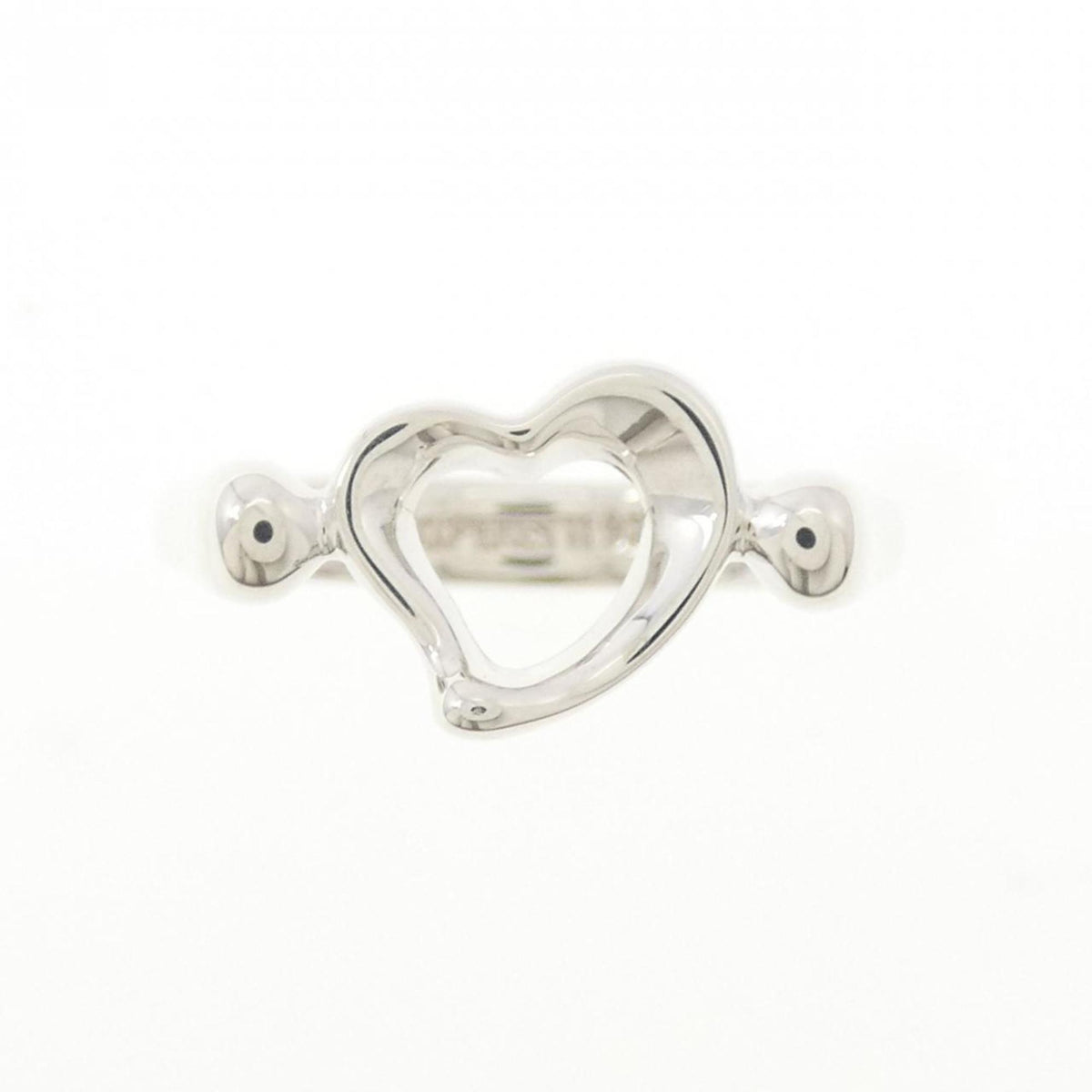 Tiffany Open Heart Silver 925 Band Ring (Pre-Owned)
