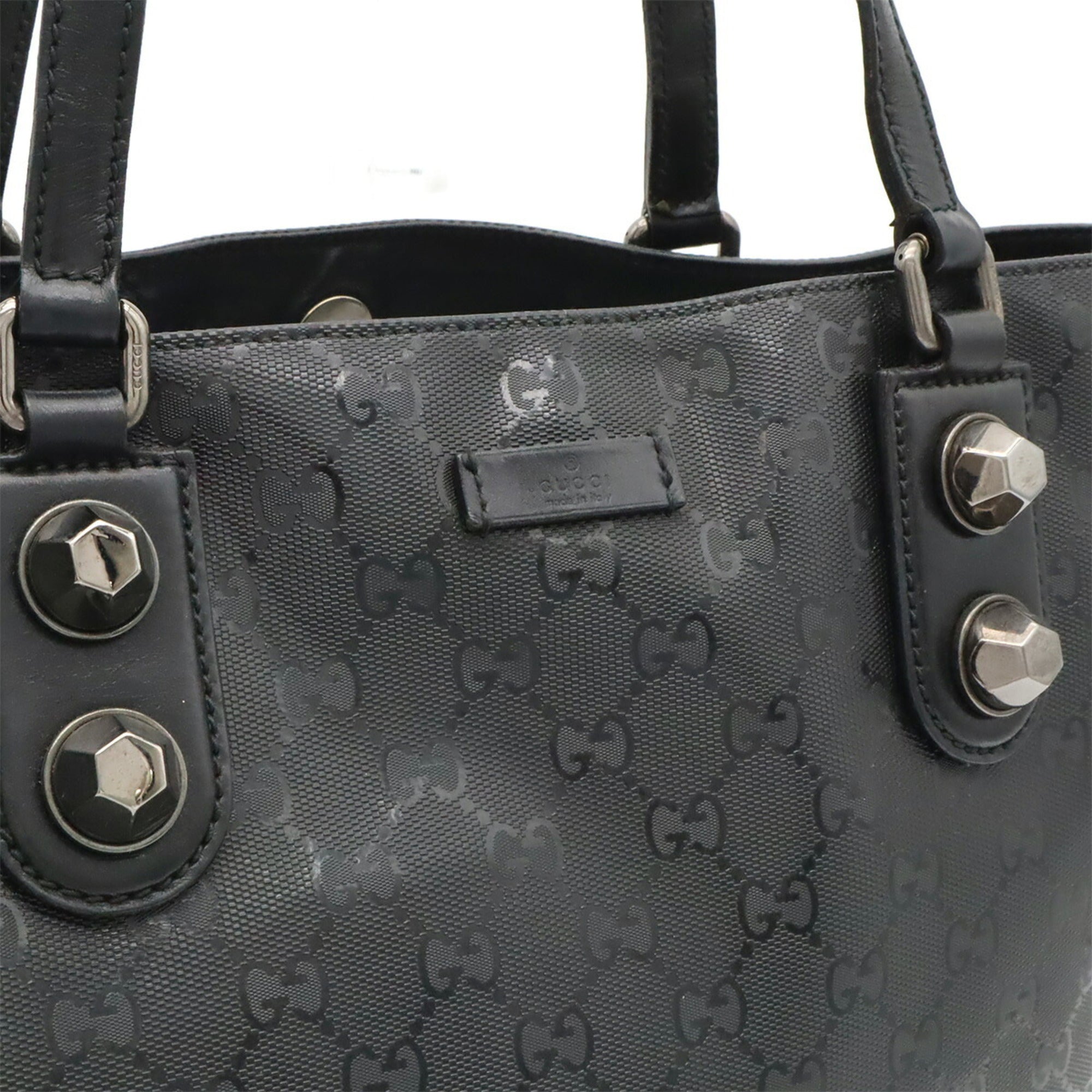 Gucci Black Gg Imprimé Shoulder Bag Tote Bag (Pre-Owned)