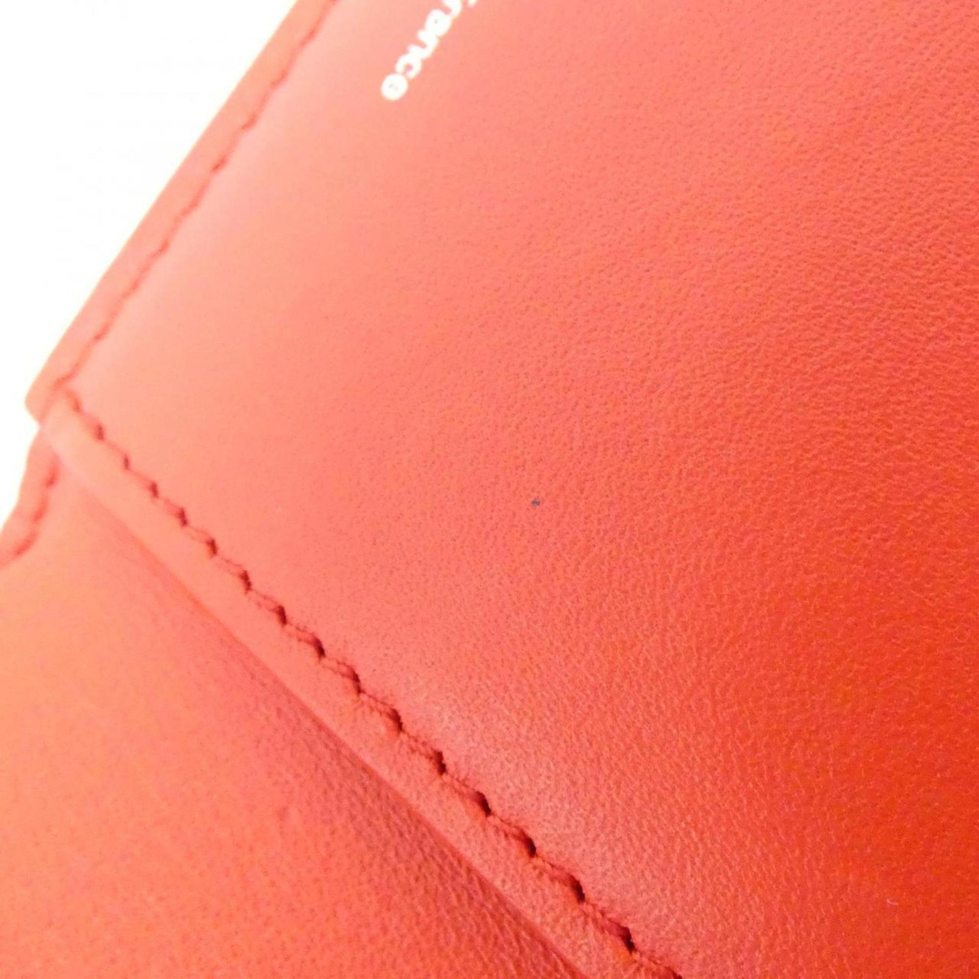 Louis Vuitton Rouge Leather Wallet (Tri-Fold) (Pre-Owned)