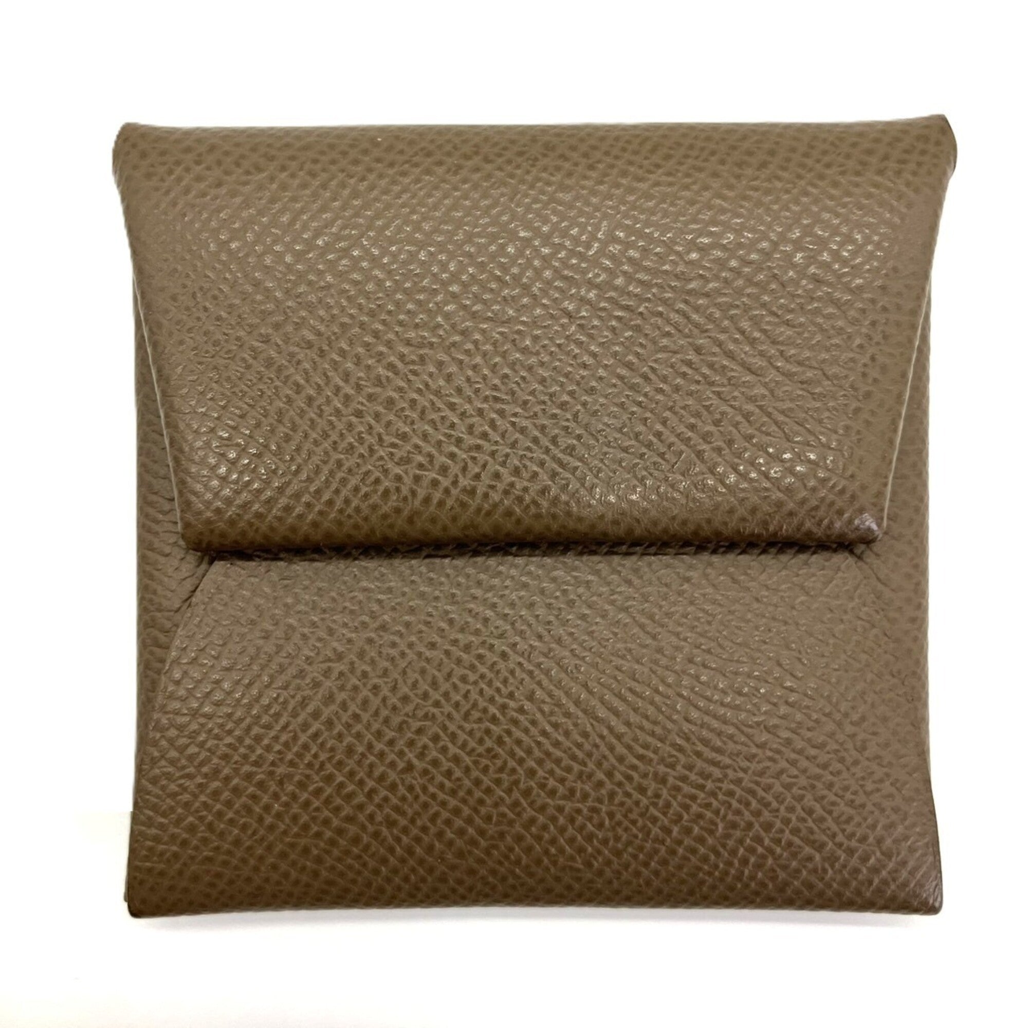 Hermes Etoupe Gray Gray Epsom Leather Coin Purse/Coin Case (Pre-Owned)