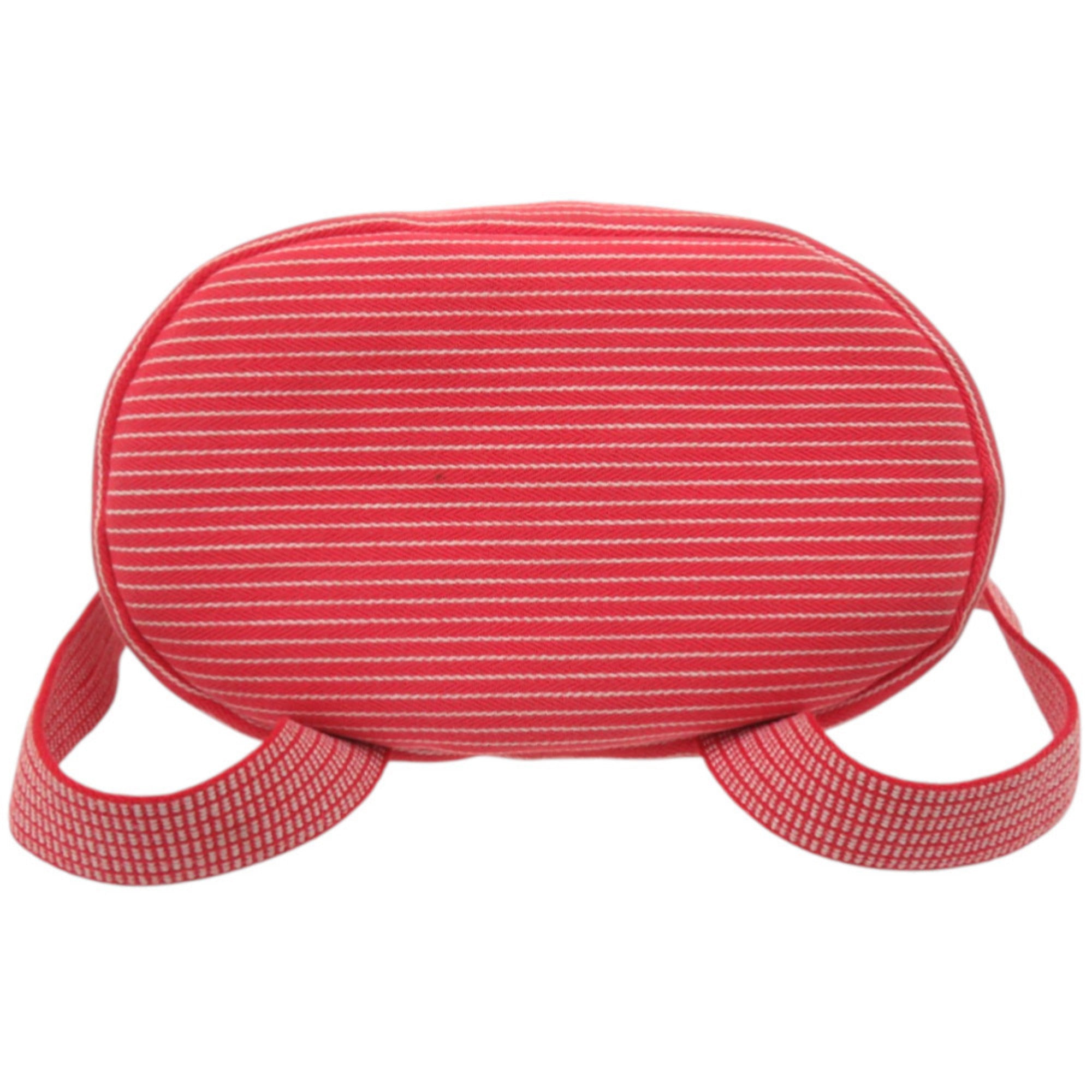 Hermes Red Color Yellow Cotton Backpack (Pre-Owned)