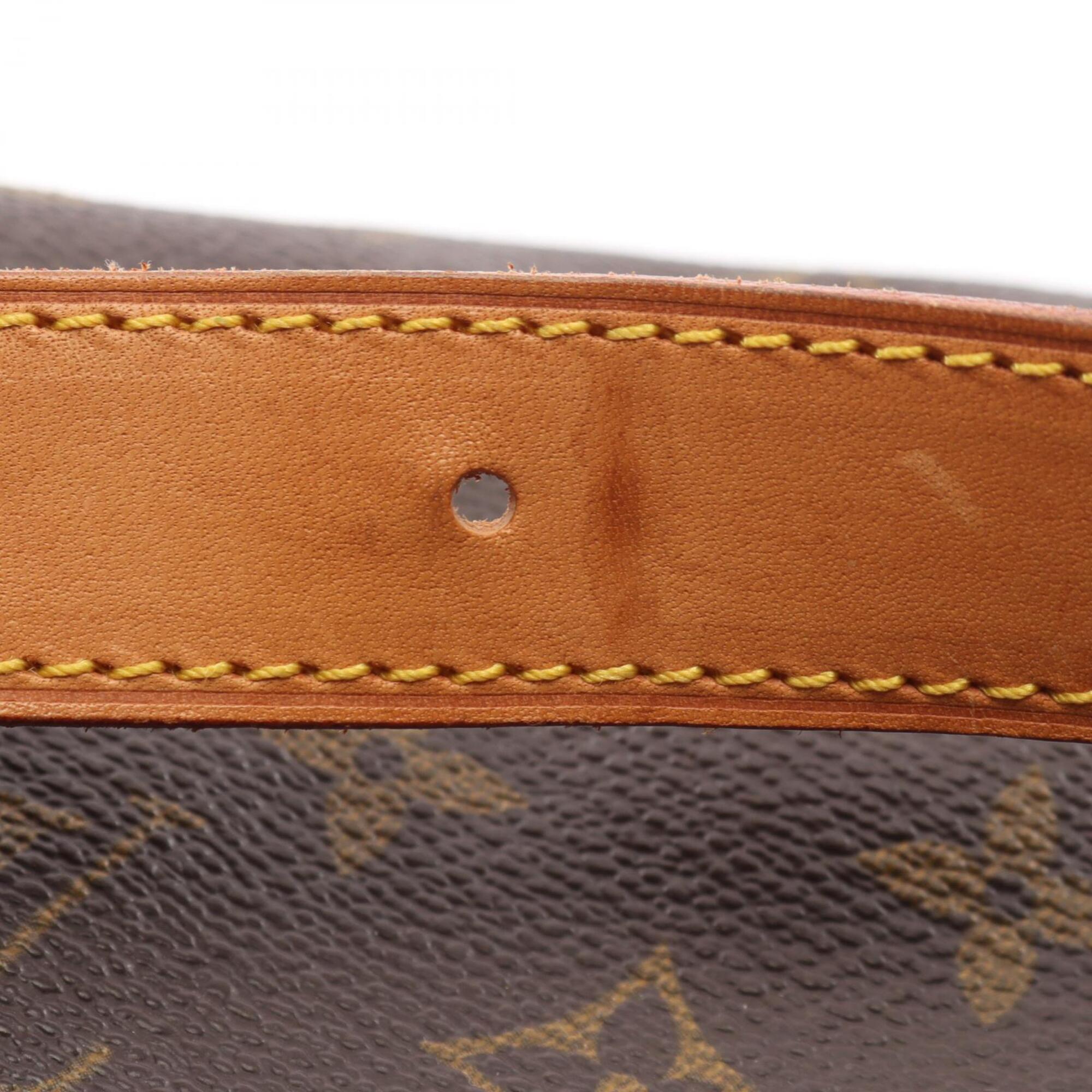 Louis Vuitton Monogram Brown Coated Canvas Leather Shoulder Bag (Pre-Owned)