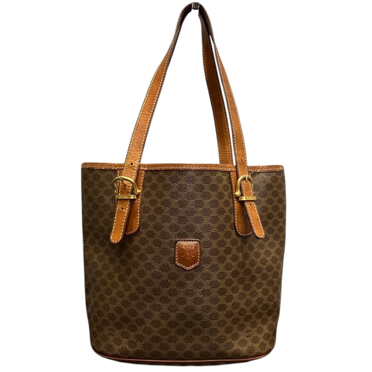 Celine Brown Pvc Tote Bag (Pre-Owned)