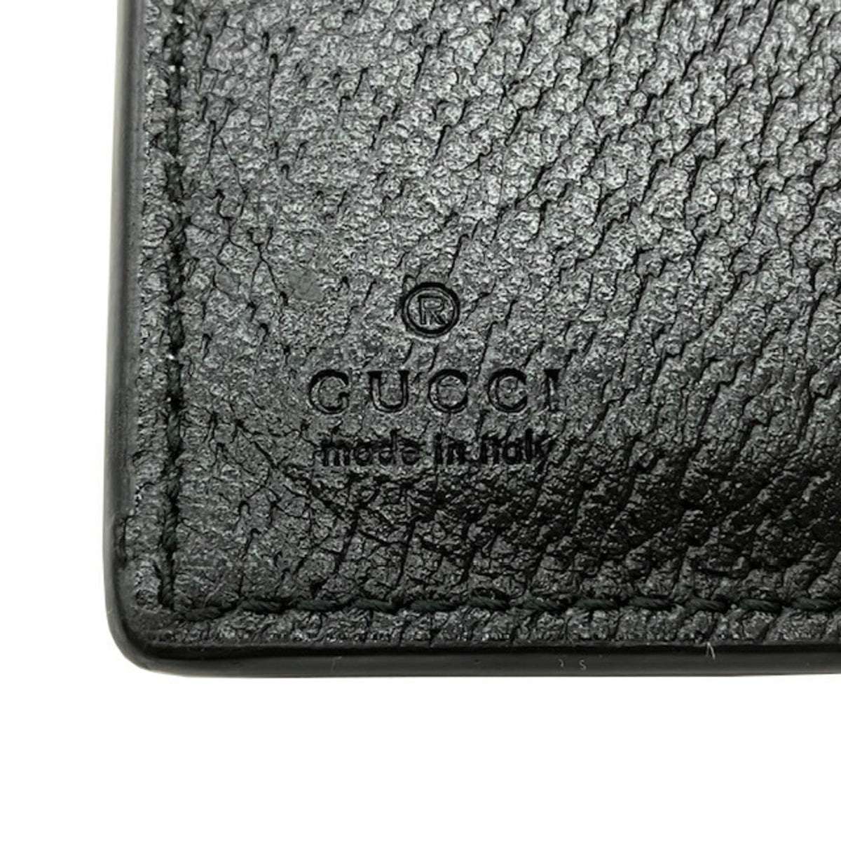Gucci Black Leather Long Wallet (Bi-Fold) (Pre-Owned)