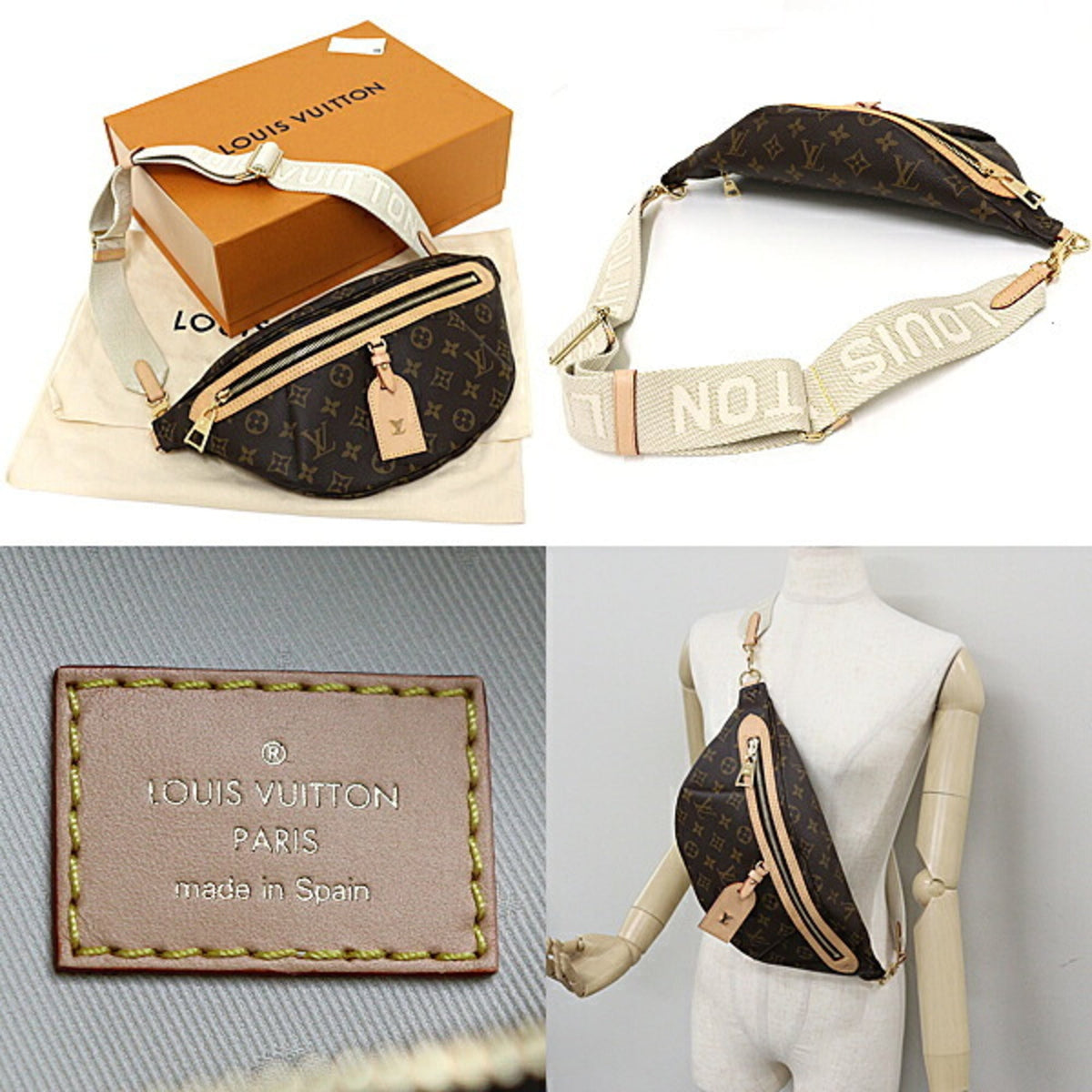 Louis Vuitton Monogram Brown Monogram Canvas Leather Crossbody Bag Shoulder Bag (Pre-Owned)