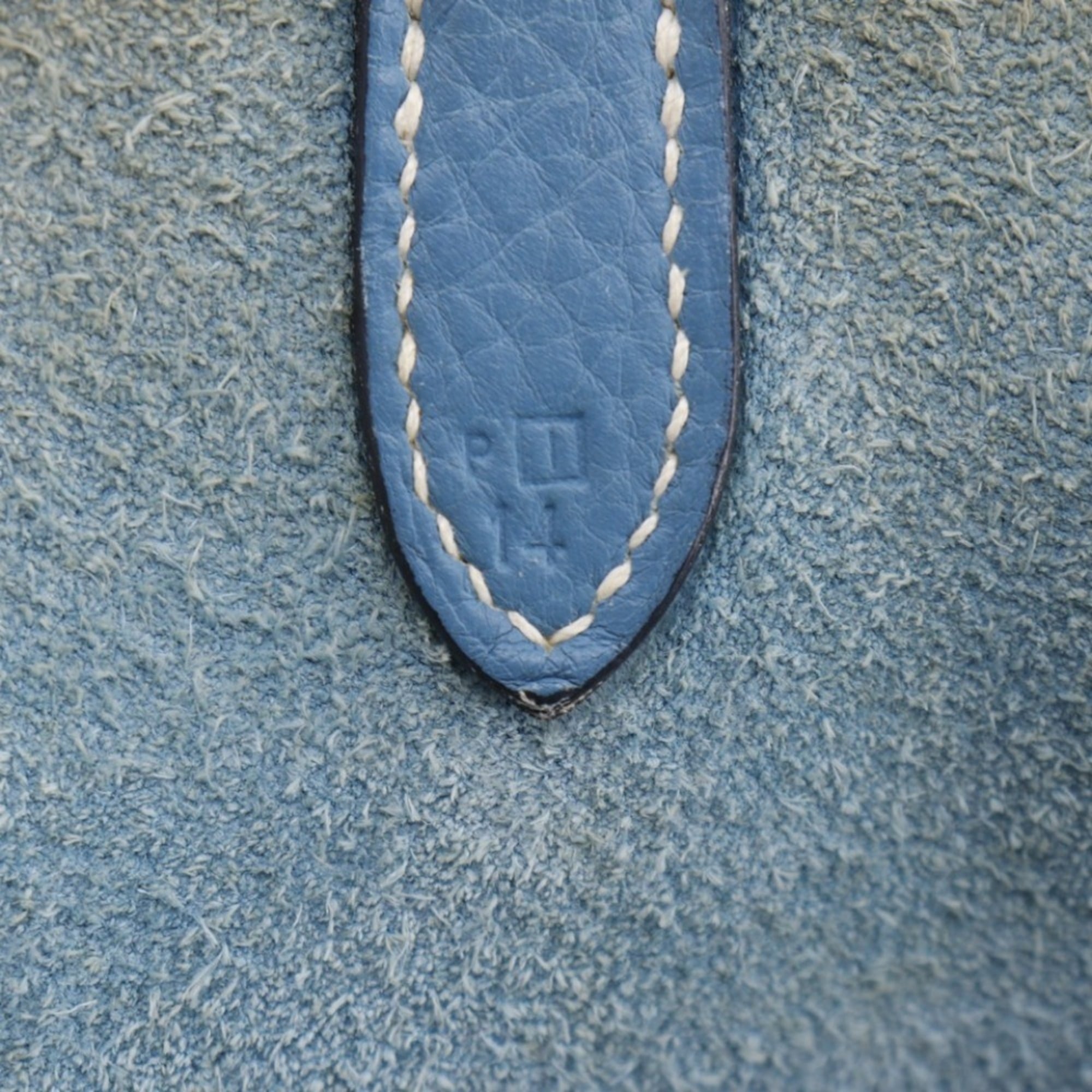 Hermes Blue Blue Jean Taurillon Clemence Leather Shoulder Bag (Pre-Owned)