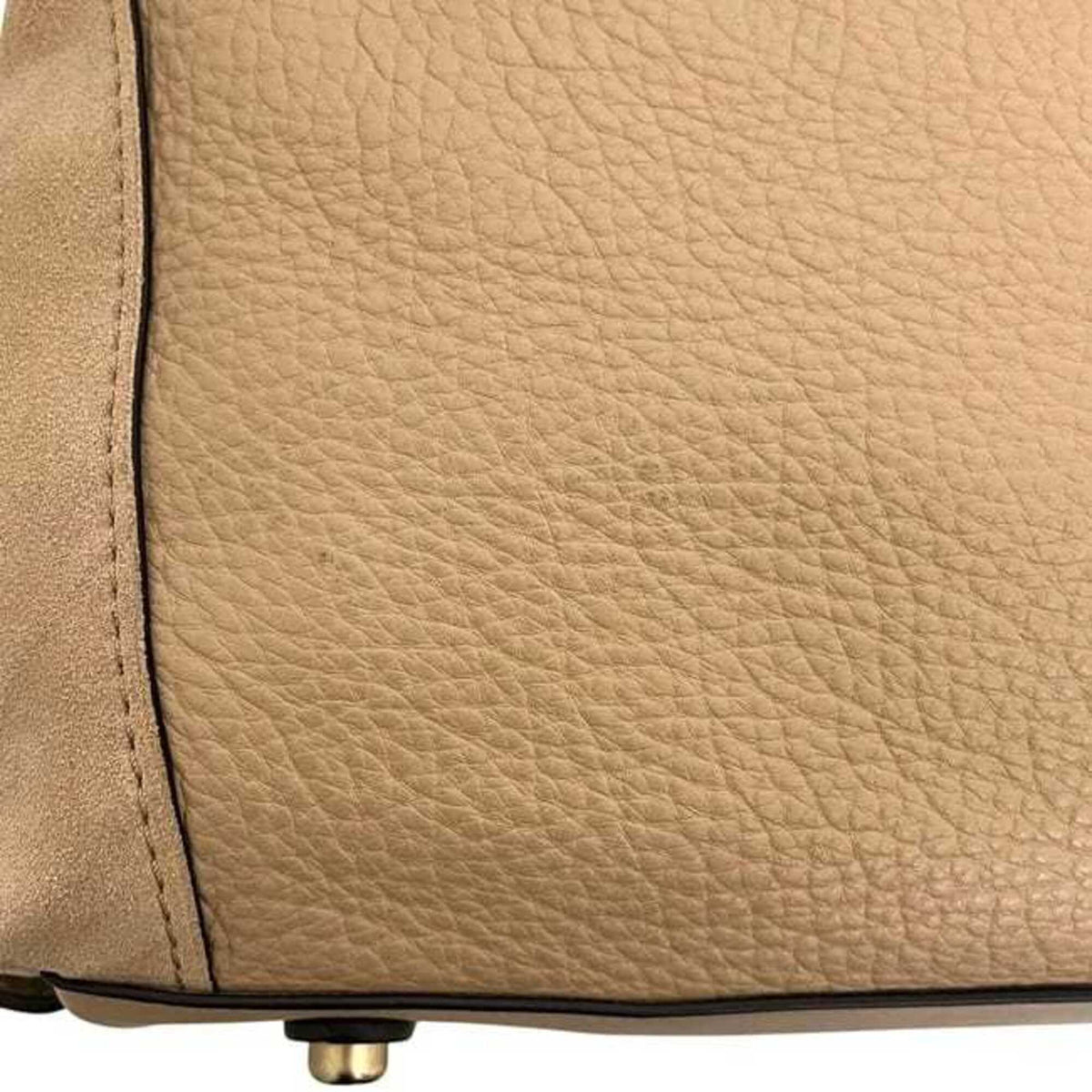 Coach Beige Leather Tote Bag (Pre-Owned)