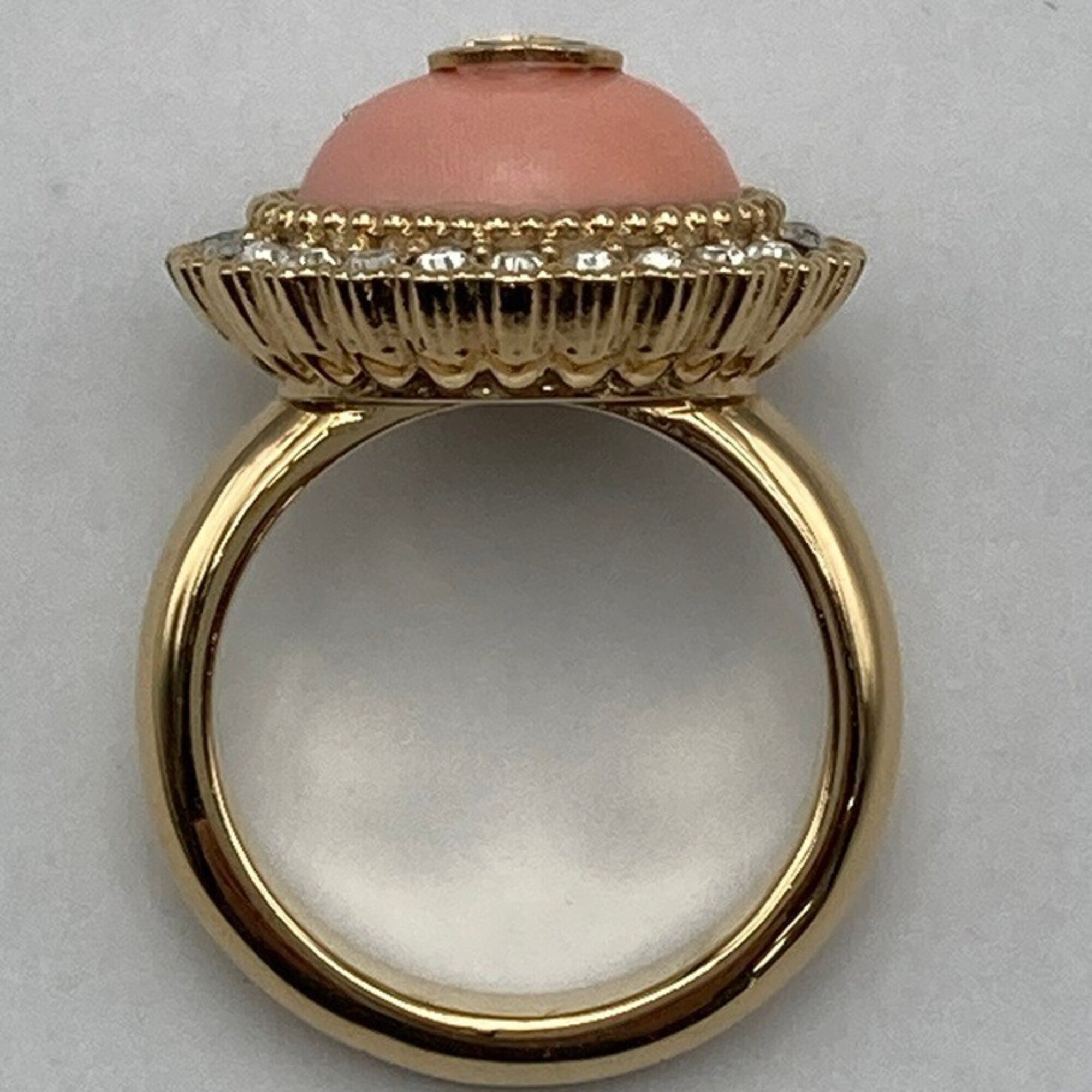 Gucci Pink Metal Band Ring (Pre-Owned)