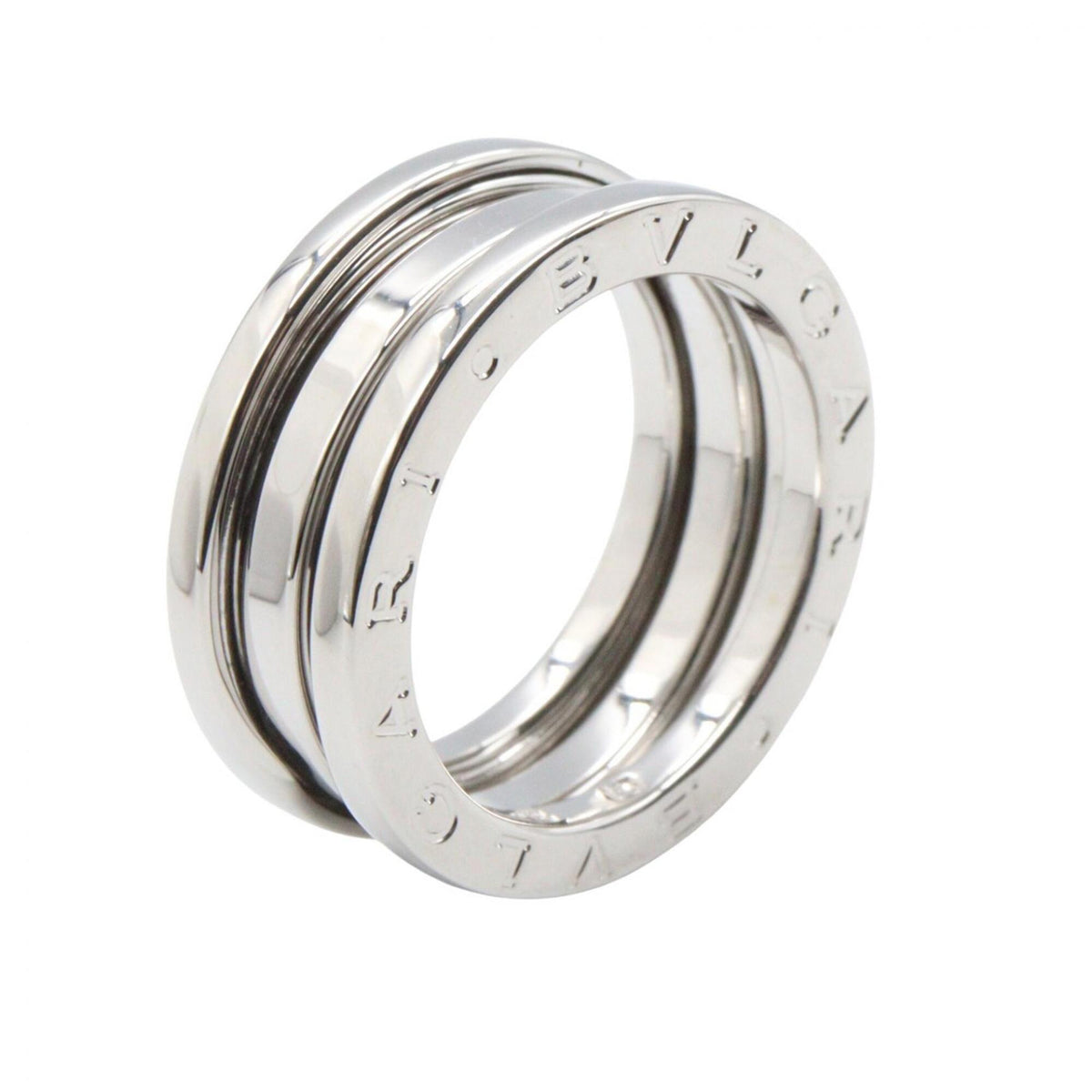 Bvlgari Silver White Gold (18K) Band Ring (Pre-Owned)