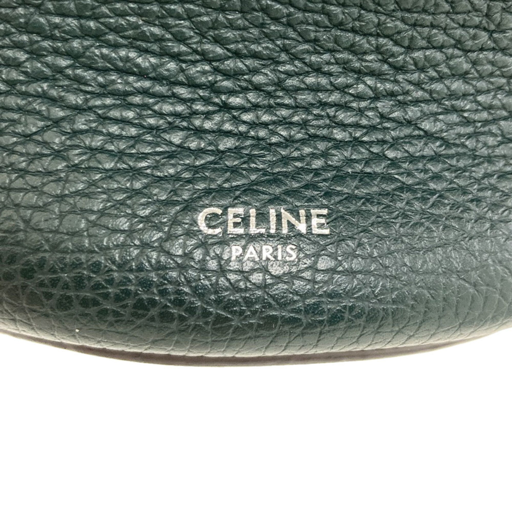 Celine Green Leather Handbag (Pre-Owned)