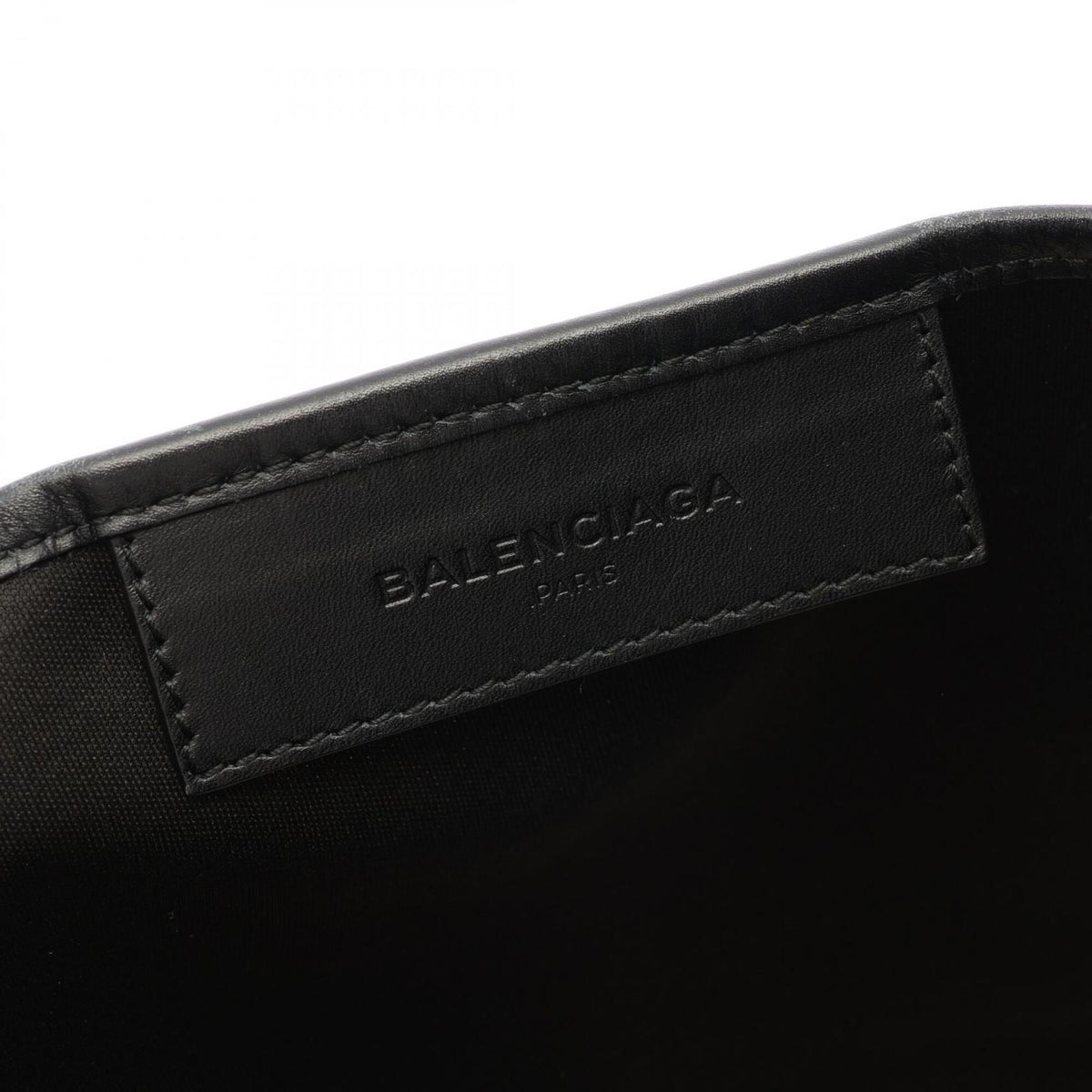 Balenciaga Black Ivory Canvas Leather Tote Bag (Pre-Owned)