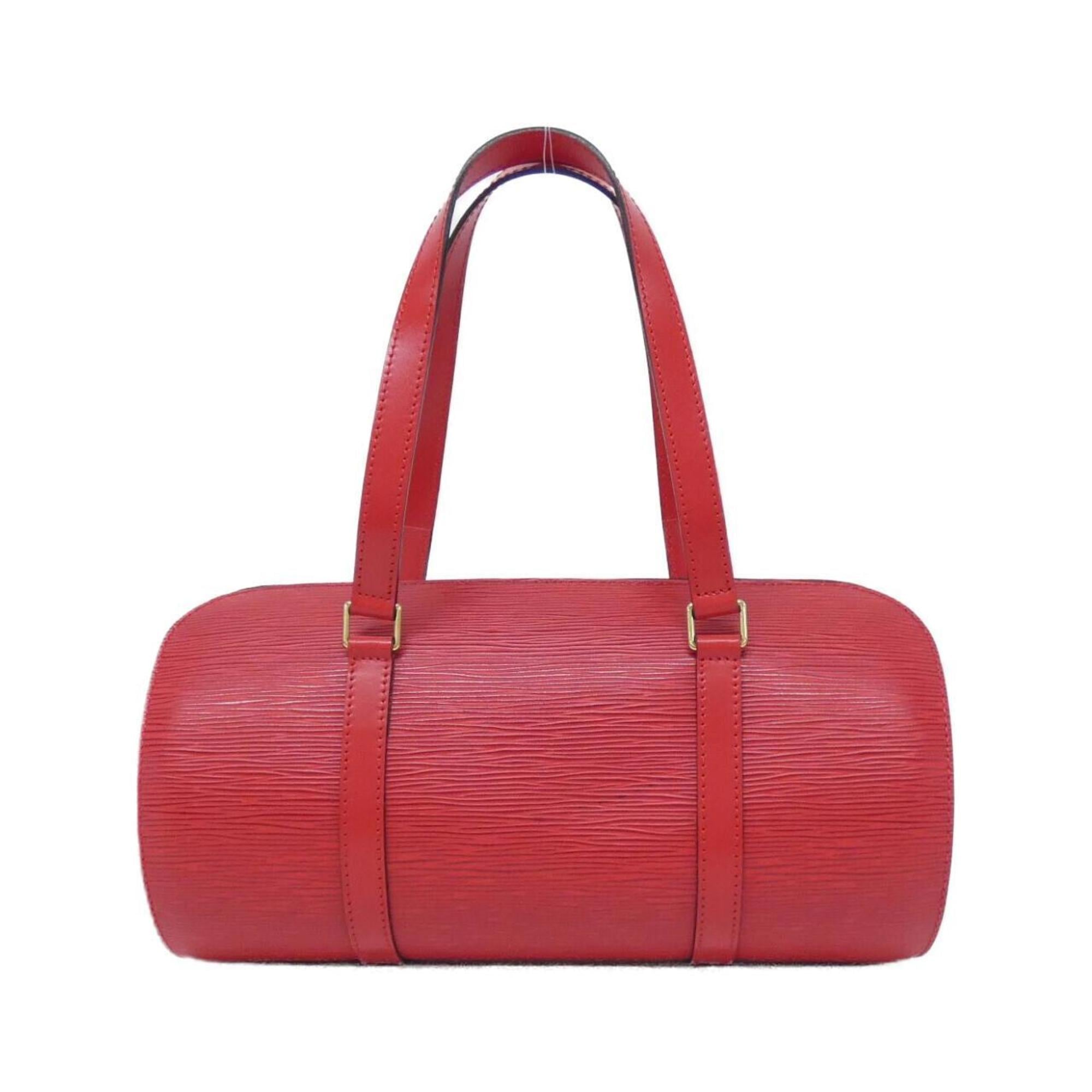 Louis Vuitton Red Color Leather Handbag Pouch (Pre-Owned)