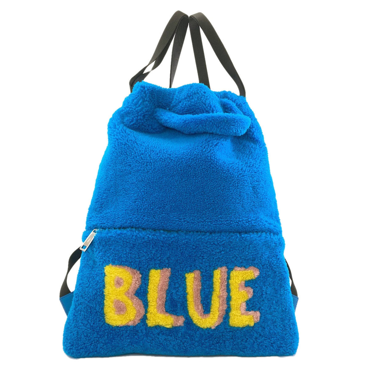 Fendi Blue Leather Backpack (Pre-Owned)