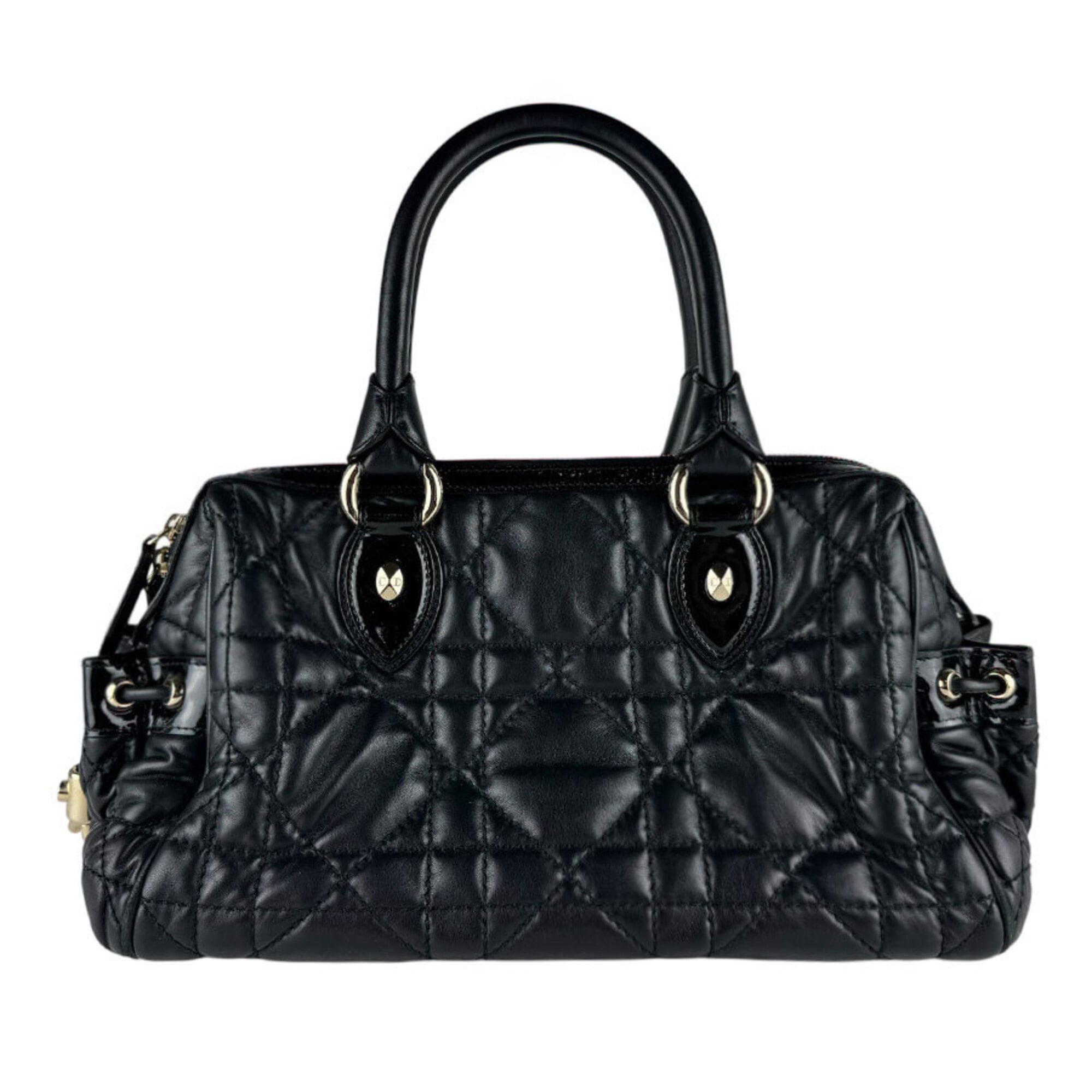 Christian Dior Black Patent Leather Leather Handbag (Pre-Owned)