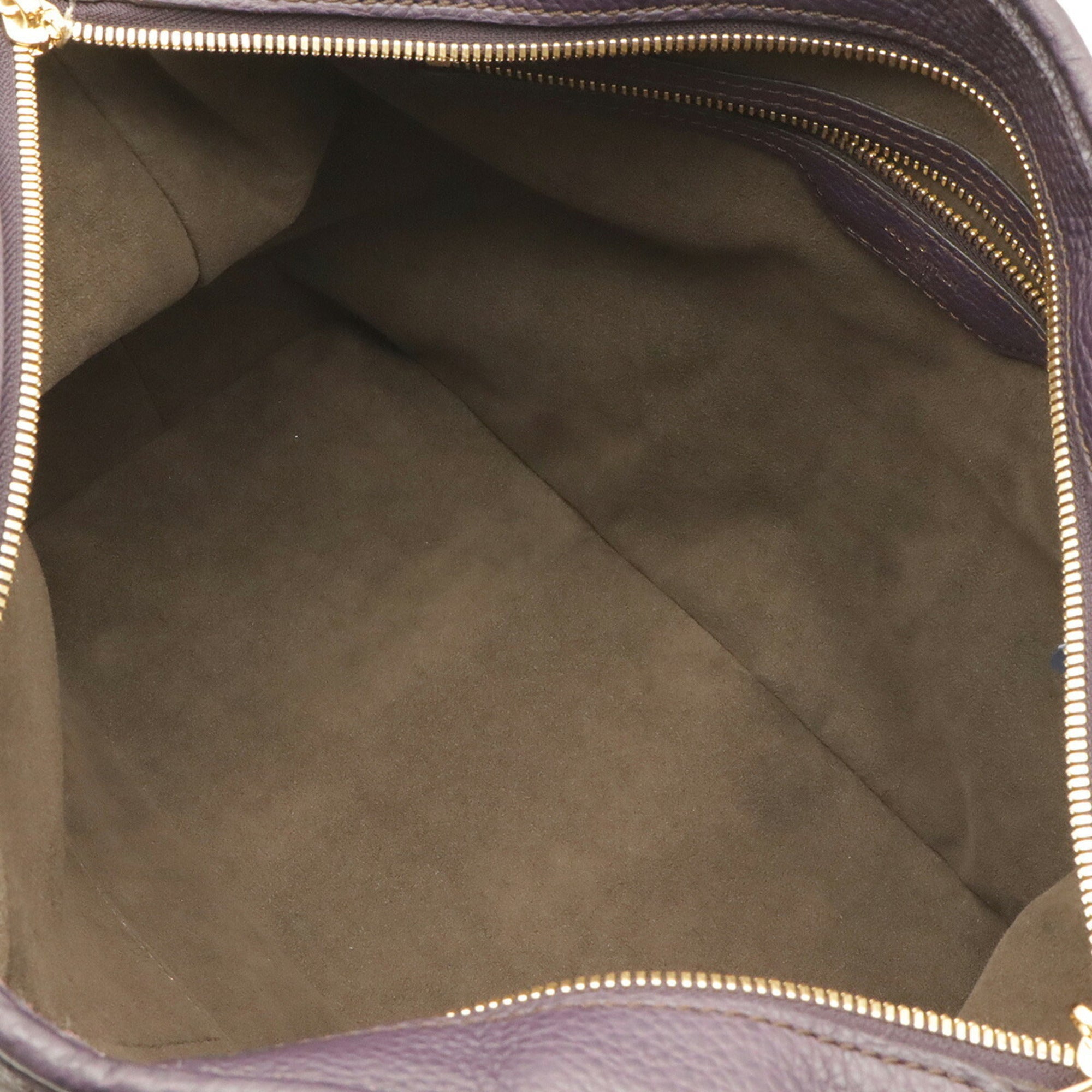 Louis Vuitton Purple Mahina Leather Handbag Shoulder Bag Tote Bag (Pre-Owned)