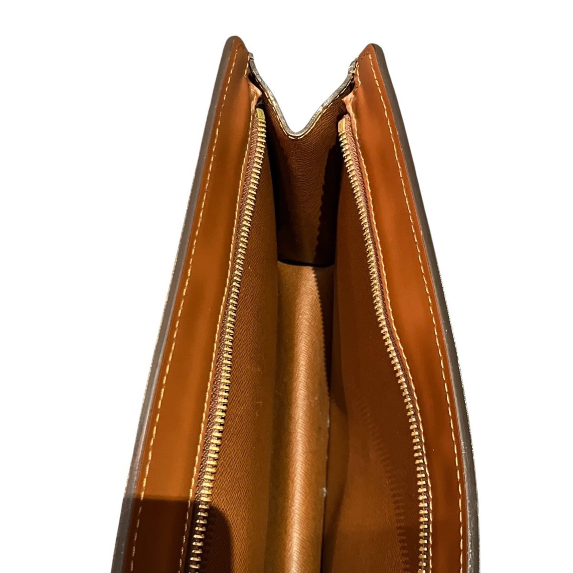 Louis Vuitton Brown Monogram Clutch Bag Pochette (Pre-Owned)