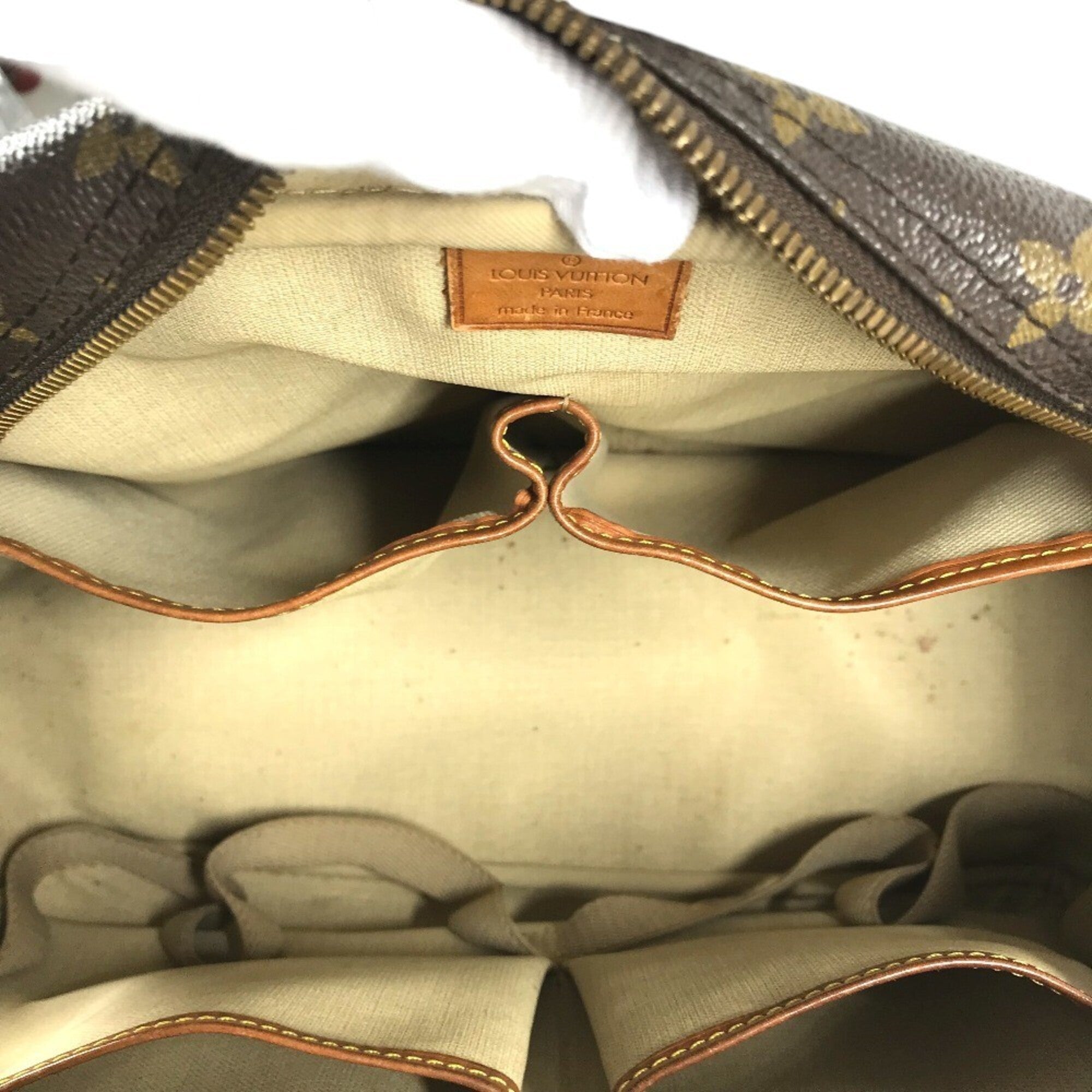 Louis Vuitton Brown Monogram Canvas Boston Bag Handbag Tote Bag (Pre-Owned)