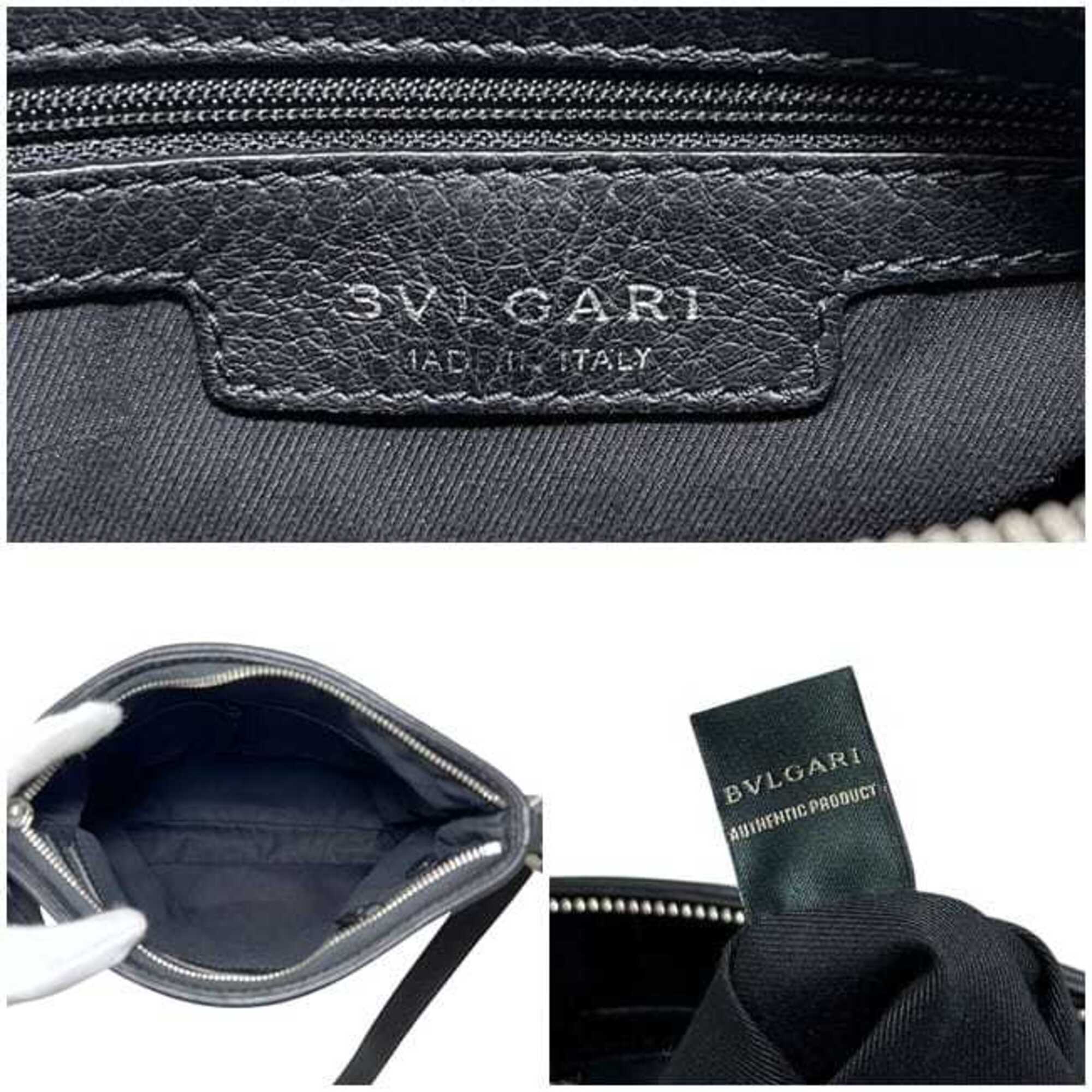 Bvlgari B.Zero1 Black Canvas Leather Shoulder Bag (Pre-Owned)