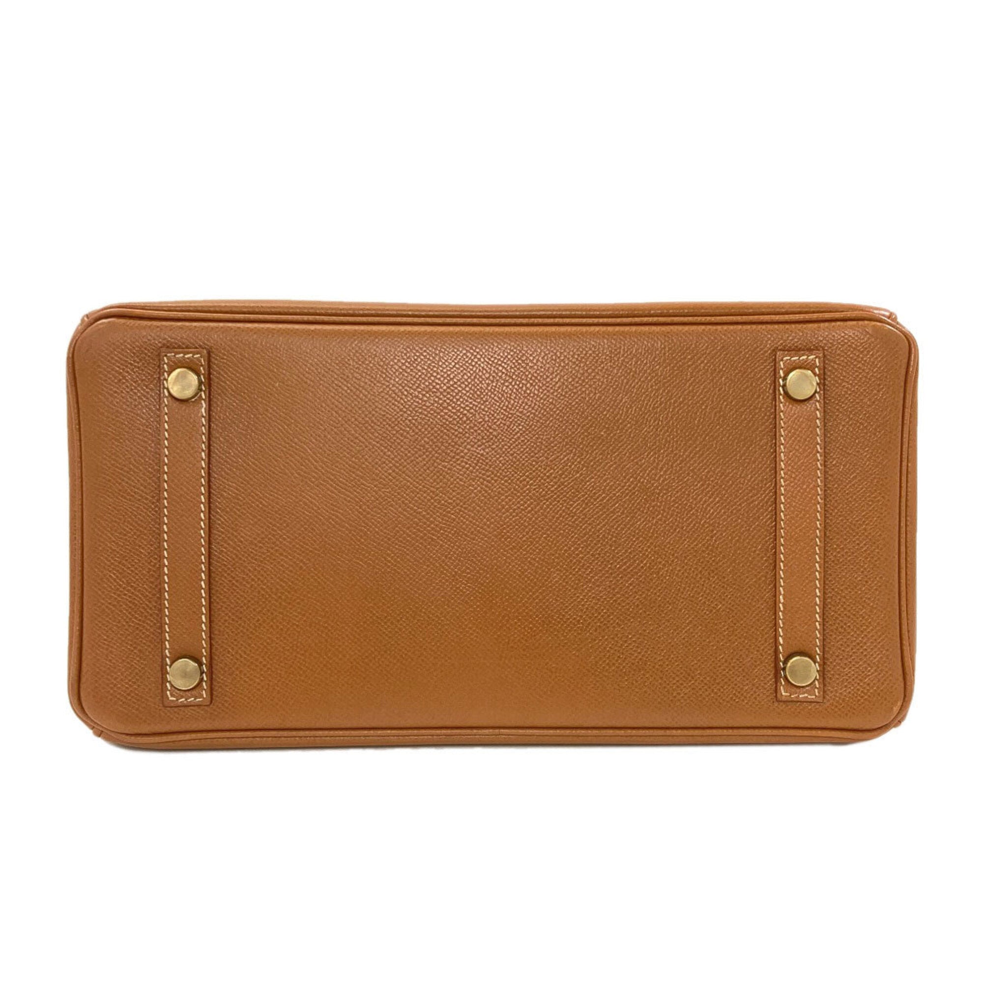Hermes Gold Courchevel Leather Handbag (Pre-Owned)