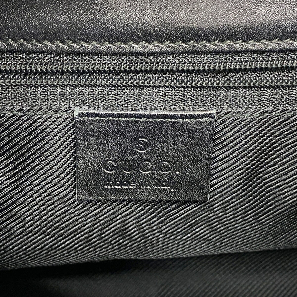 Gucci Black Brown Canvas Handbag (Pre-Owned)