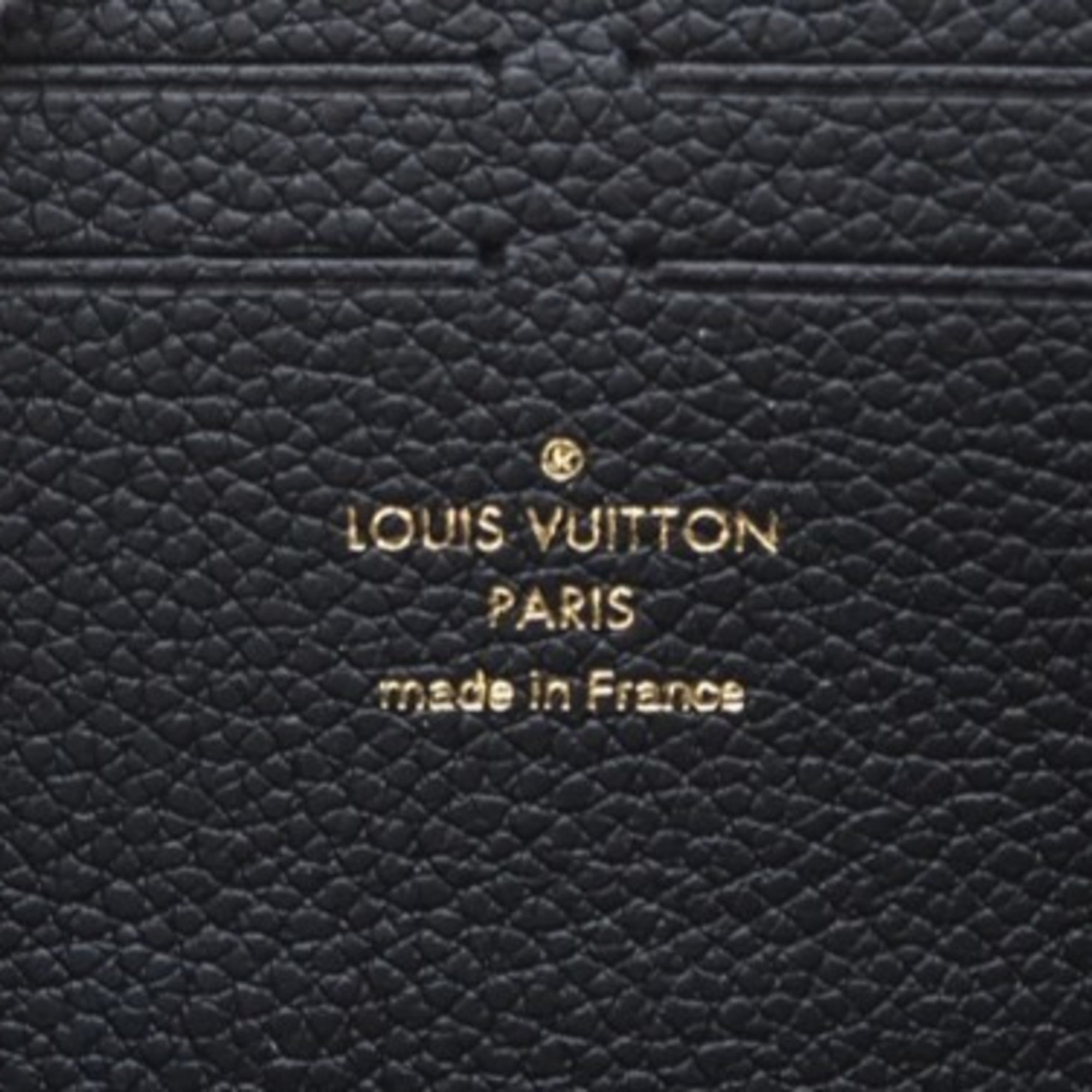 Louis Vuitton Empreinte Black Leather Long Wallet (Bi-Fold) (Pre-Owned)