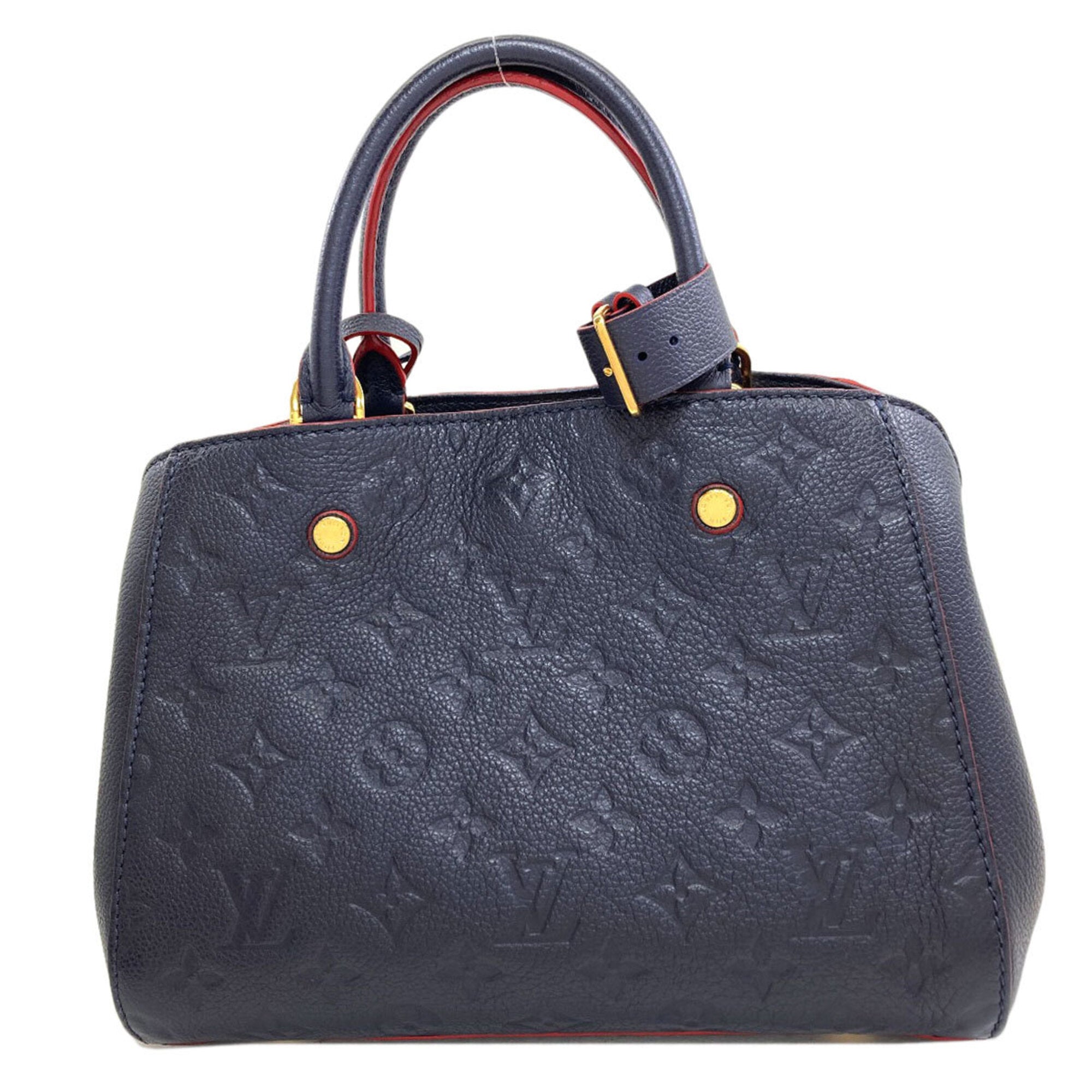 Louis Vuitton Marine Rouge Monogram Empreinte Handbag (Pre-Owned)