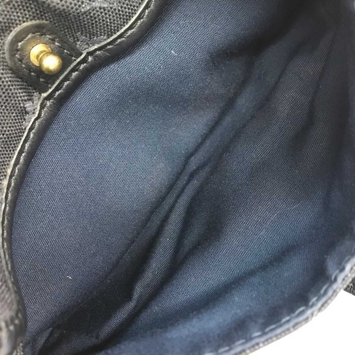 Louis Vuitton Navy Canvas Leather Pouch (Pre-Owned)