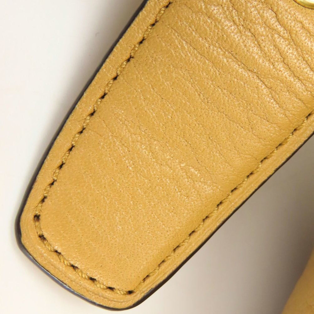 Coach Beige Leather Shoulder Bag (Pre-Owned)
