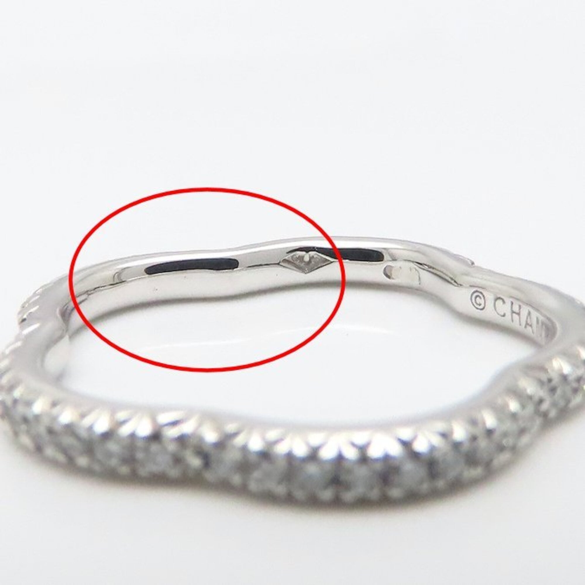 Chanel White Gold (18K) Band Ring (Pre-Owned)