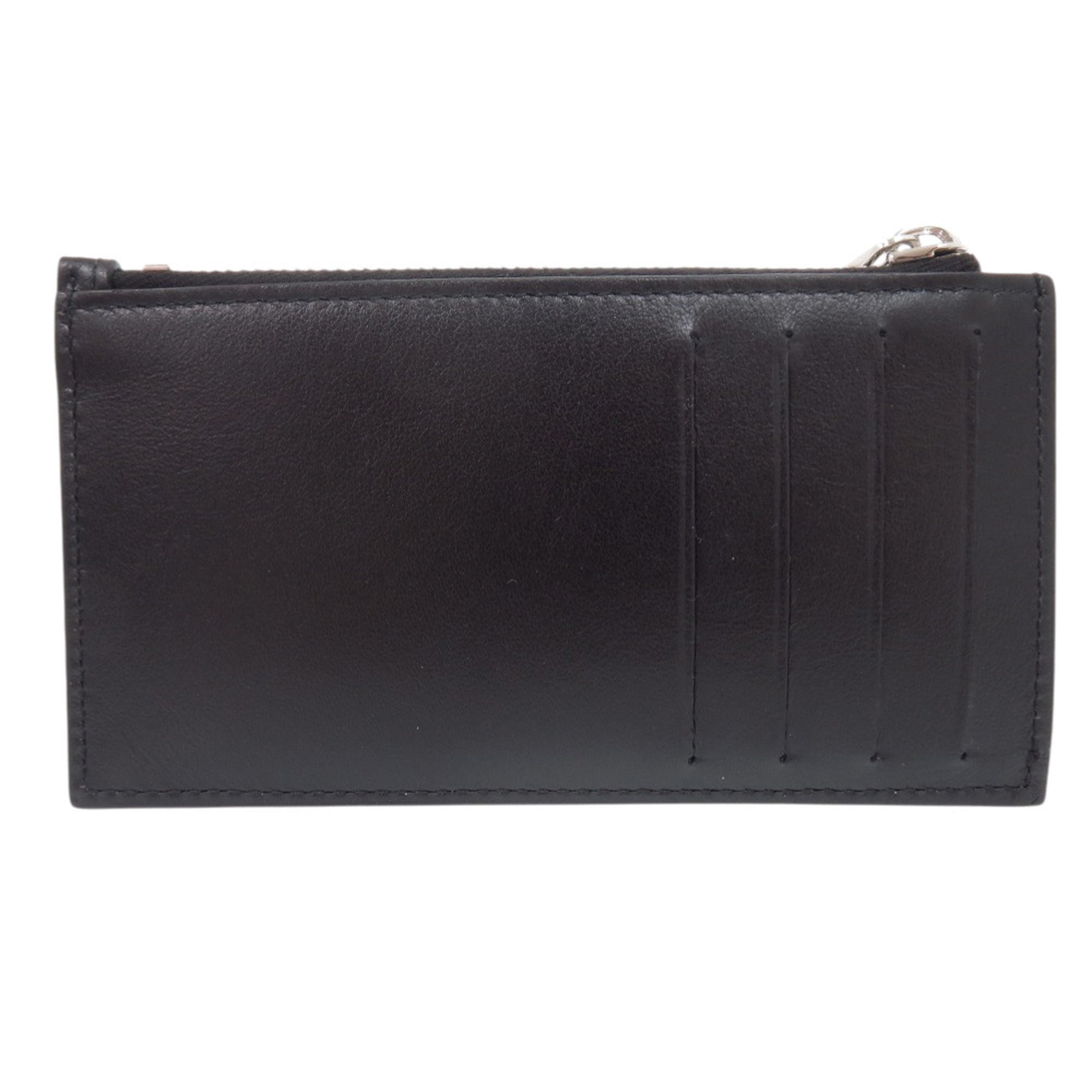 Christian Dior Black Leather Coin Purse/Coin Case (Pre-Owned)