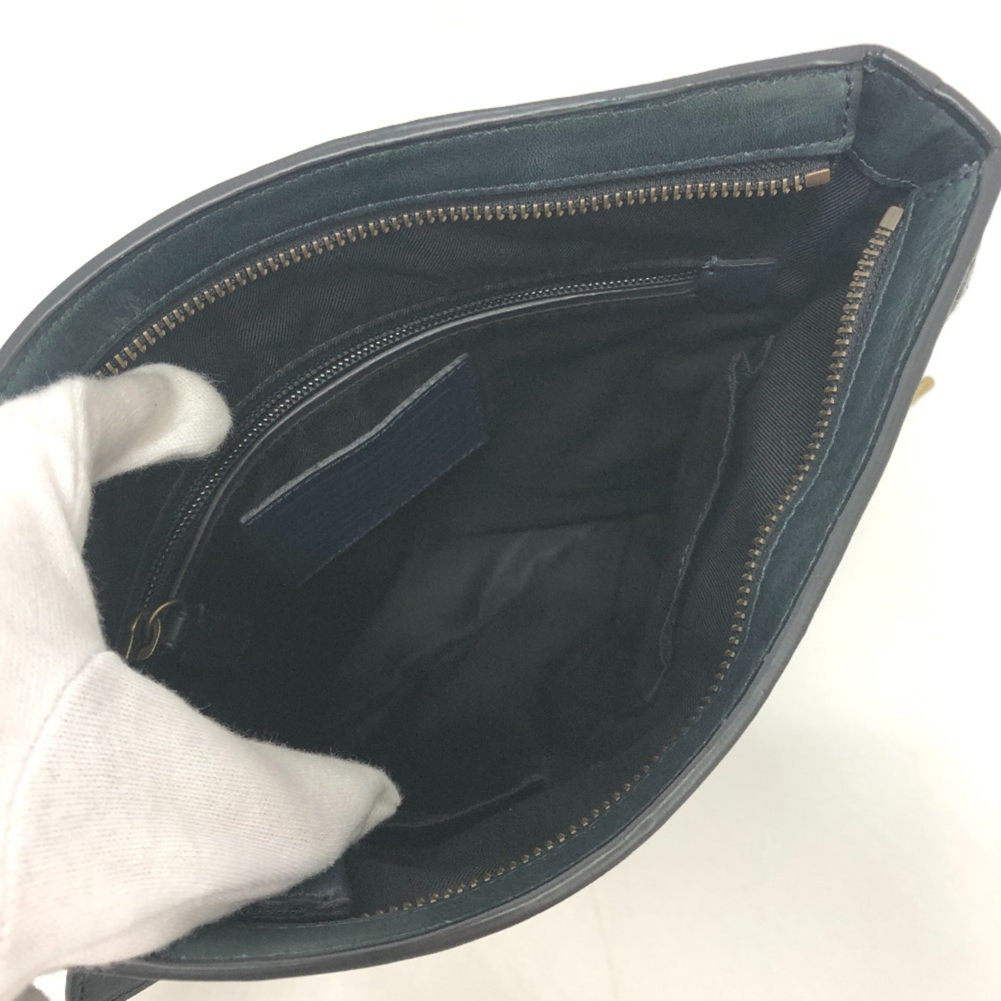 Coach Green Leather Shoulder Bag (Pre-Owned)