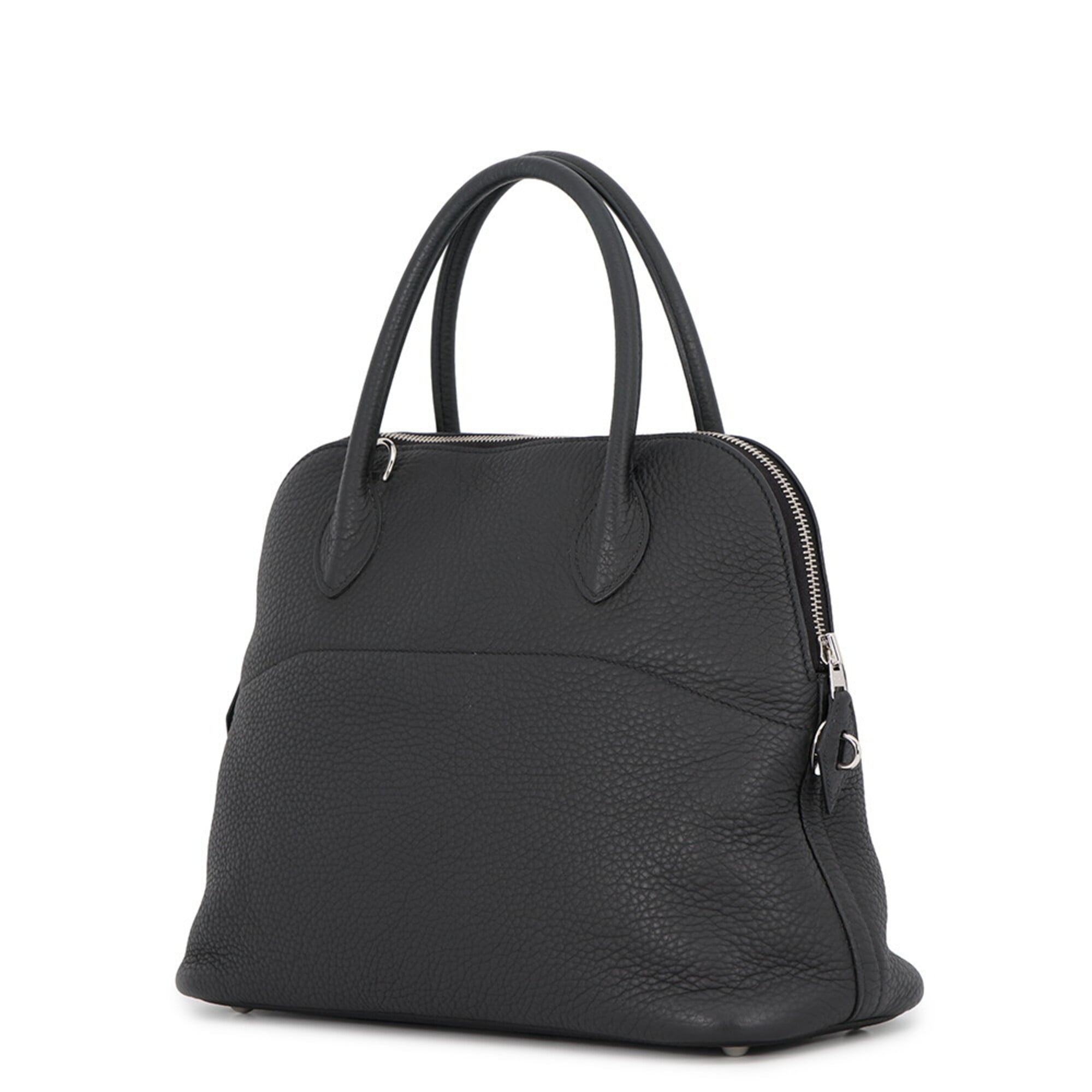 Hermes Bolide Black Taurillon Clemence Leather Handbag Shoulder Bag (Pre-Owned)