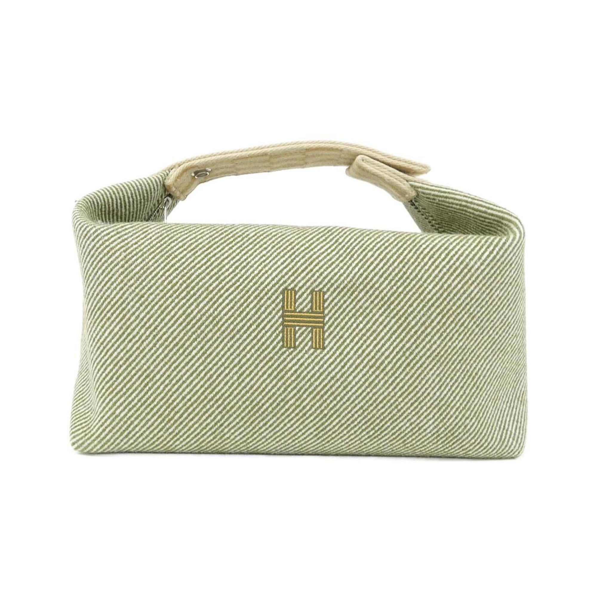 Hermes Green Wool Handbag Pouch (Pre-Owned)