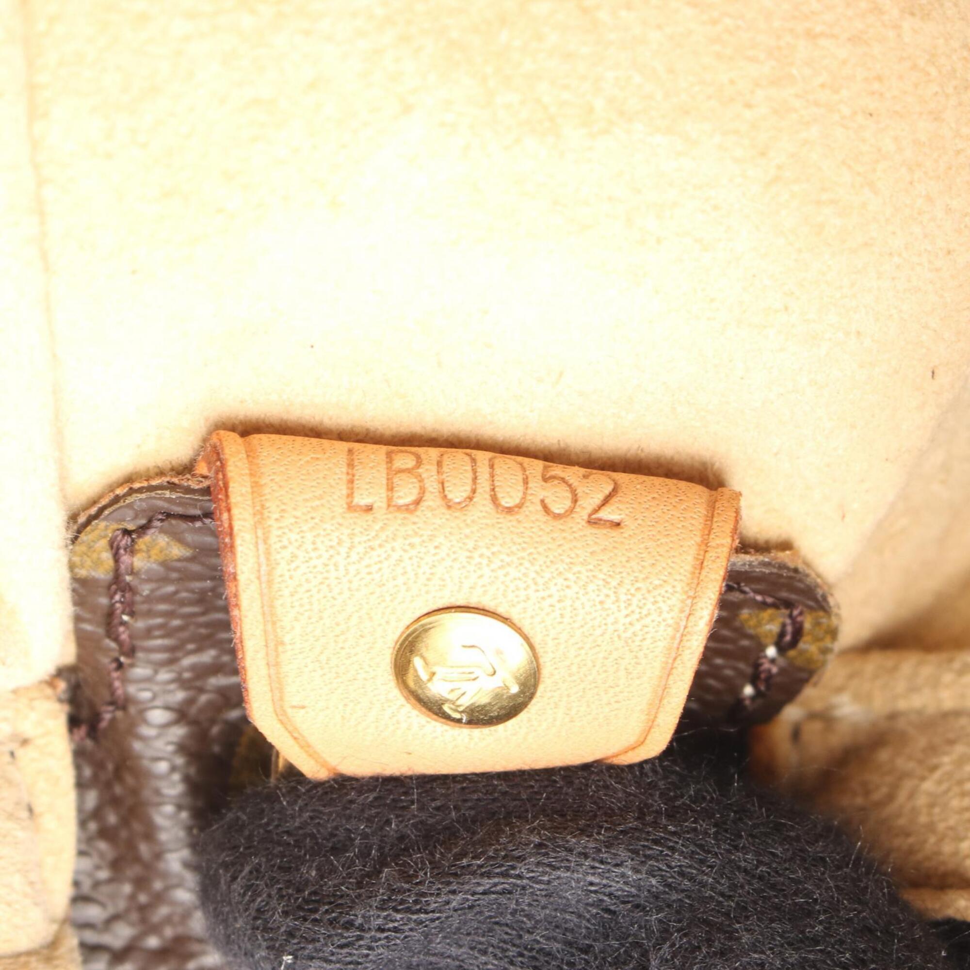 Louis Vuitton Brown Monogram Leather Coated Canvas Handbag Shoulder Bag (Pre-Owned)