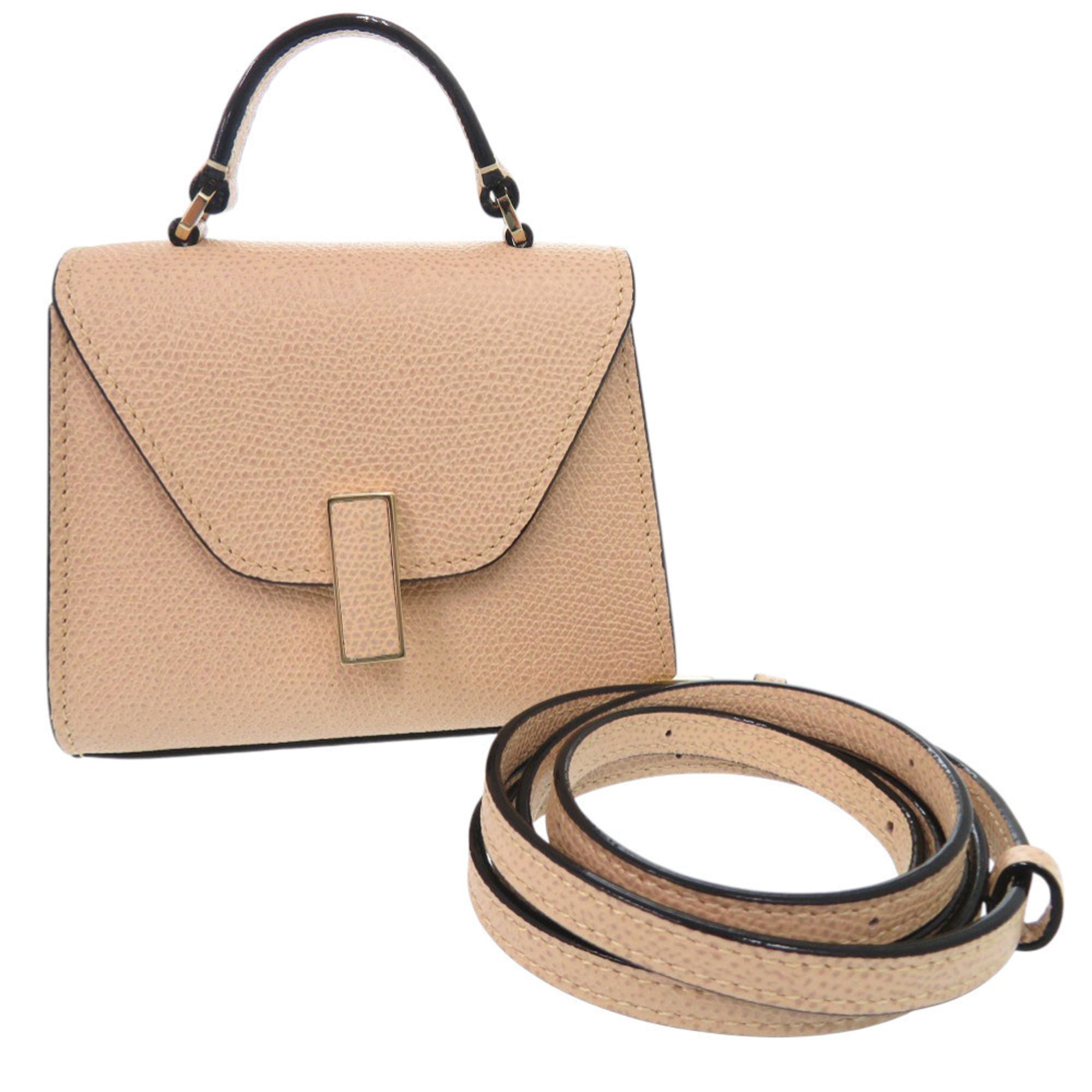 Valextra Beige Leather Handbag (Pre-Owned)