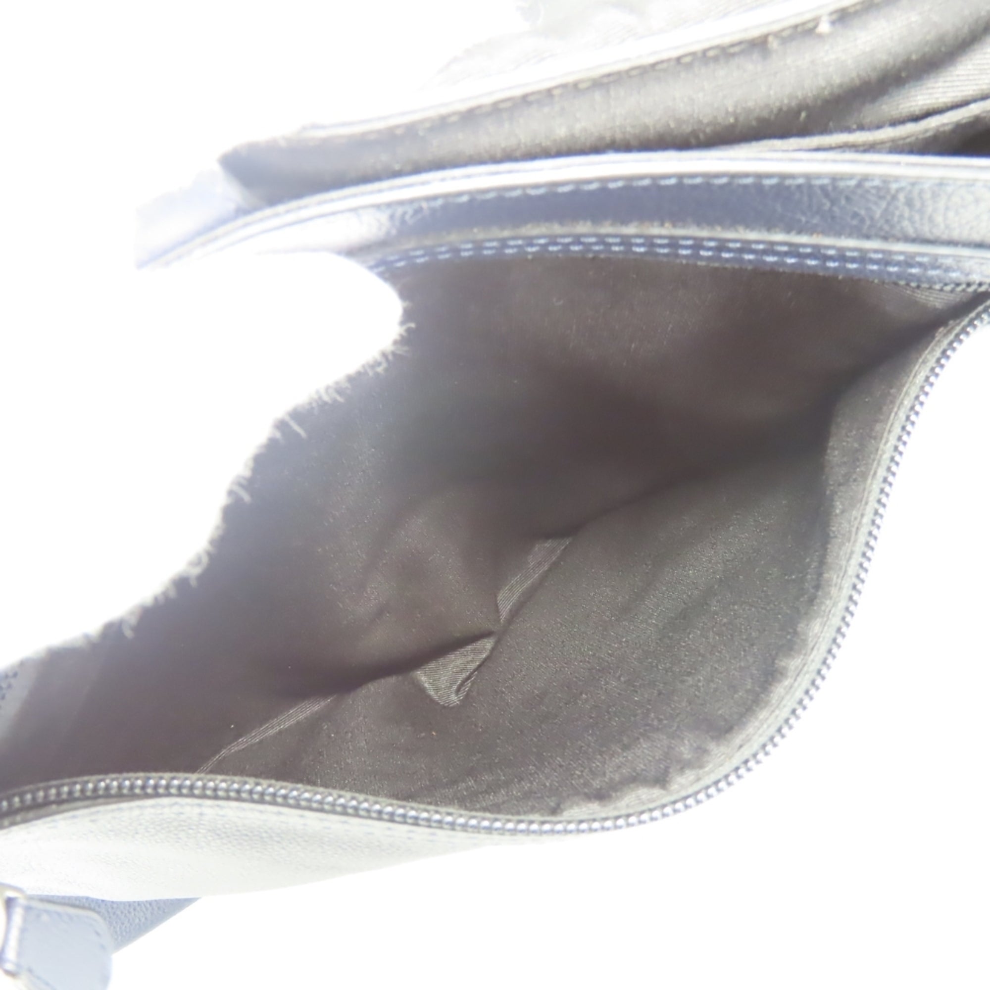 Coach Navy Leather Shoulder Bag (Pre-Owned)