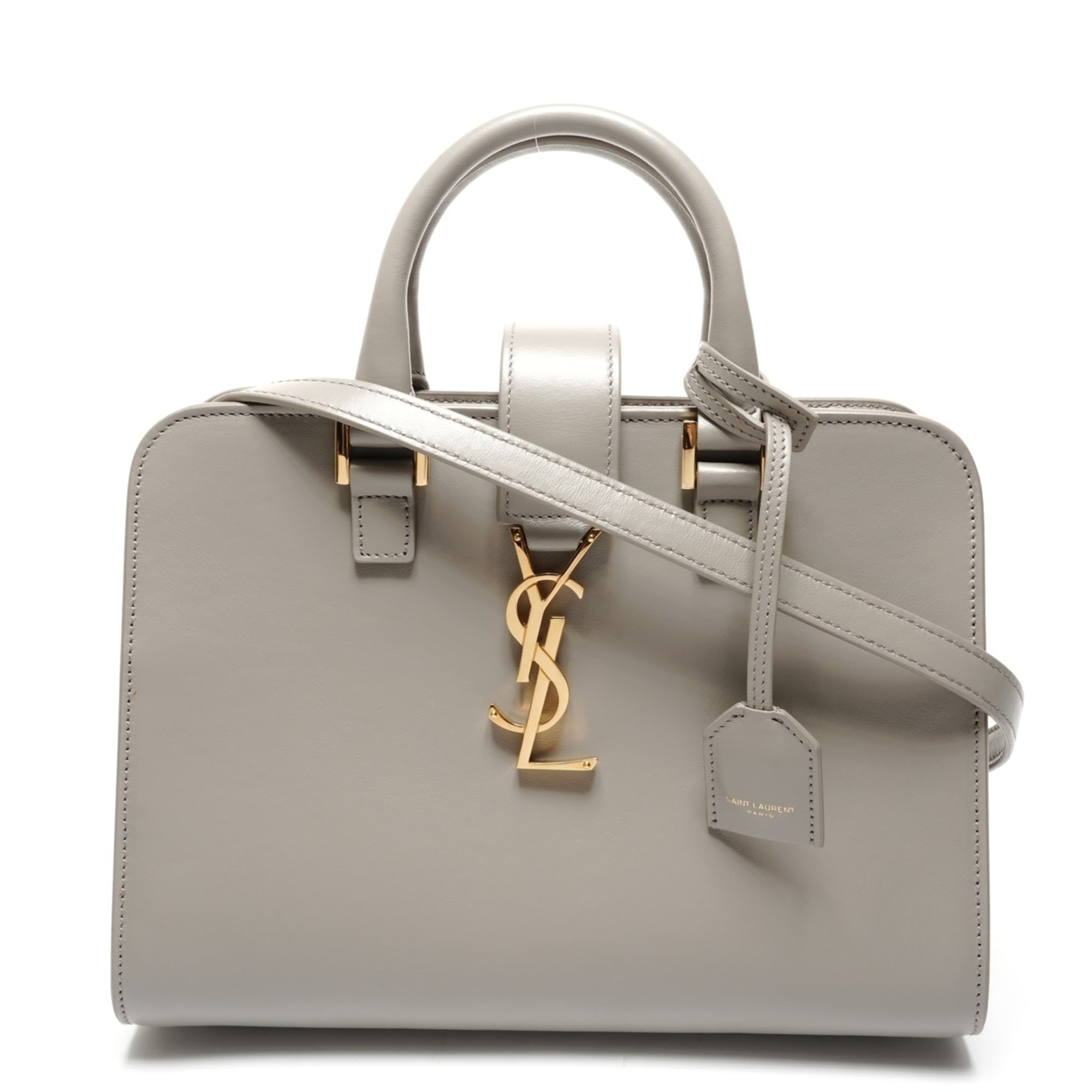 Yves Saint Laurent Gray Shoulder Bag (Pre-Owned)